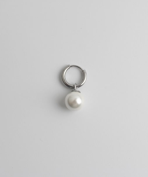 Big Pearl - Oorbel - Stainless Steel