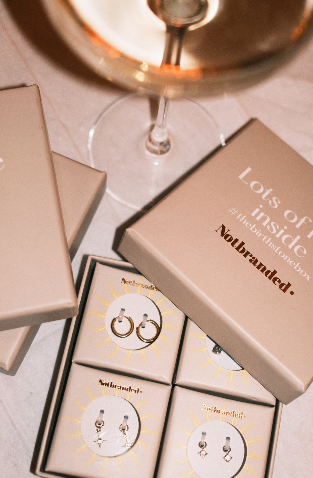 Birthstonebox - Oorbellen - Set - Stainless Steel