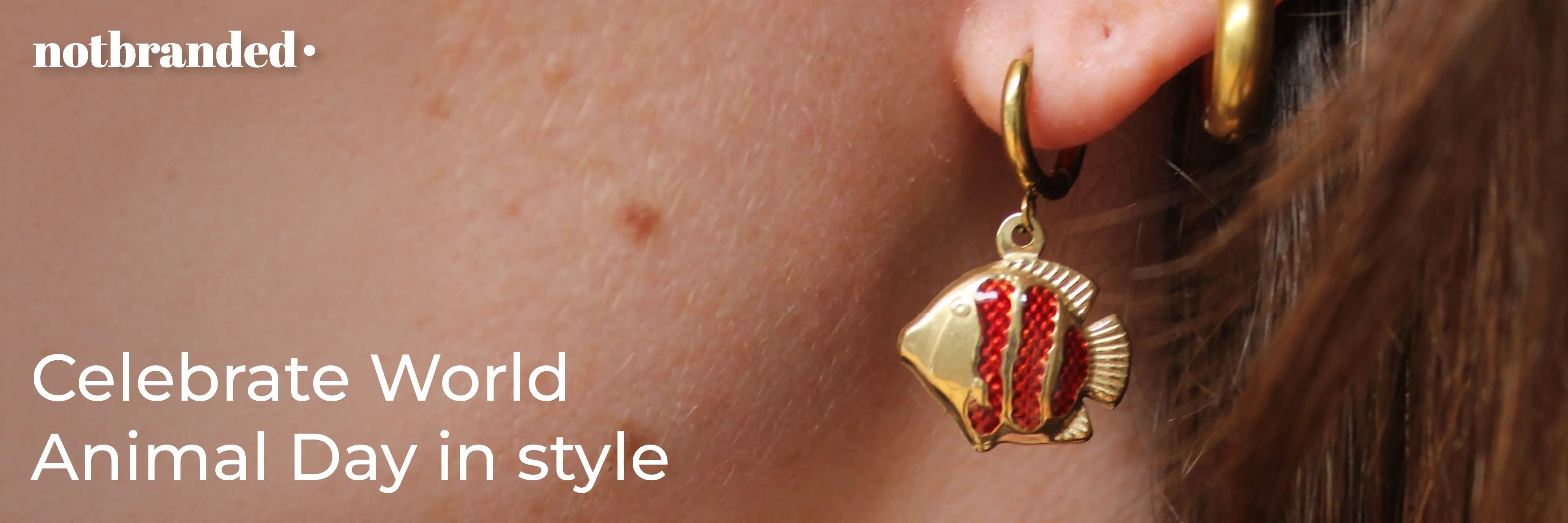 Vier Internationale Dierendag met animal sieraden collectie van Notbranded