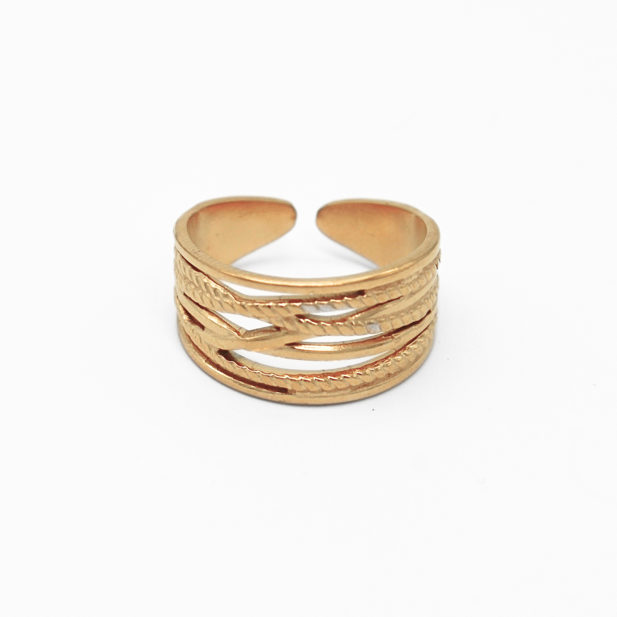 Louve - Ring - Stainless Steel - Verstelbaar