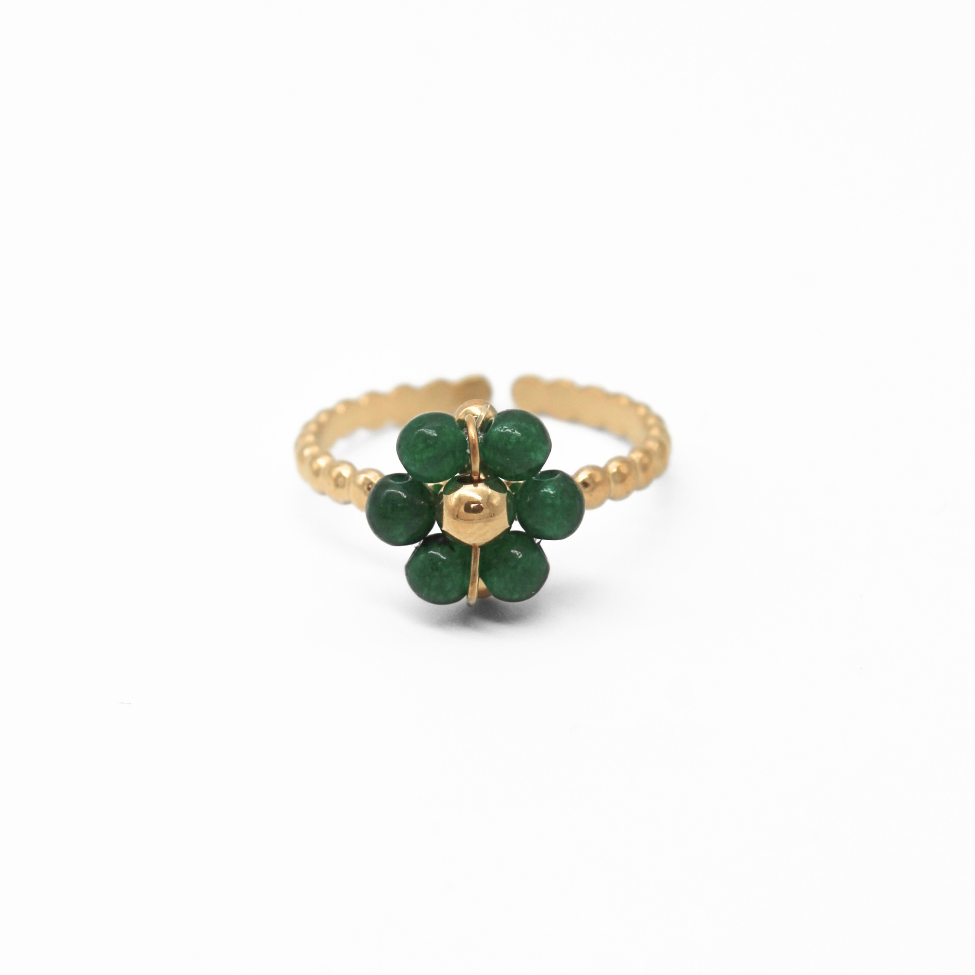 Fleur blanche - Ring - Stainless Steel - Verstelbaar
