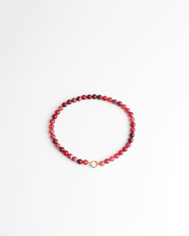 Samira - Ketting - Natuursteen - Stainless Steel