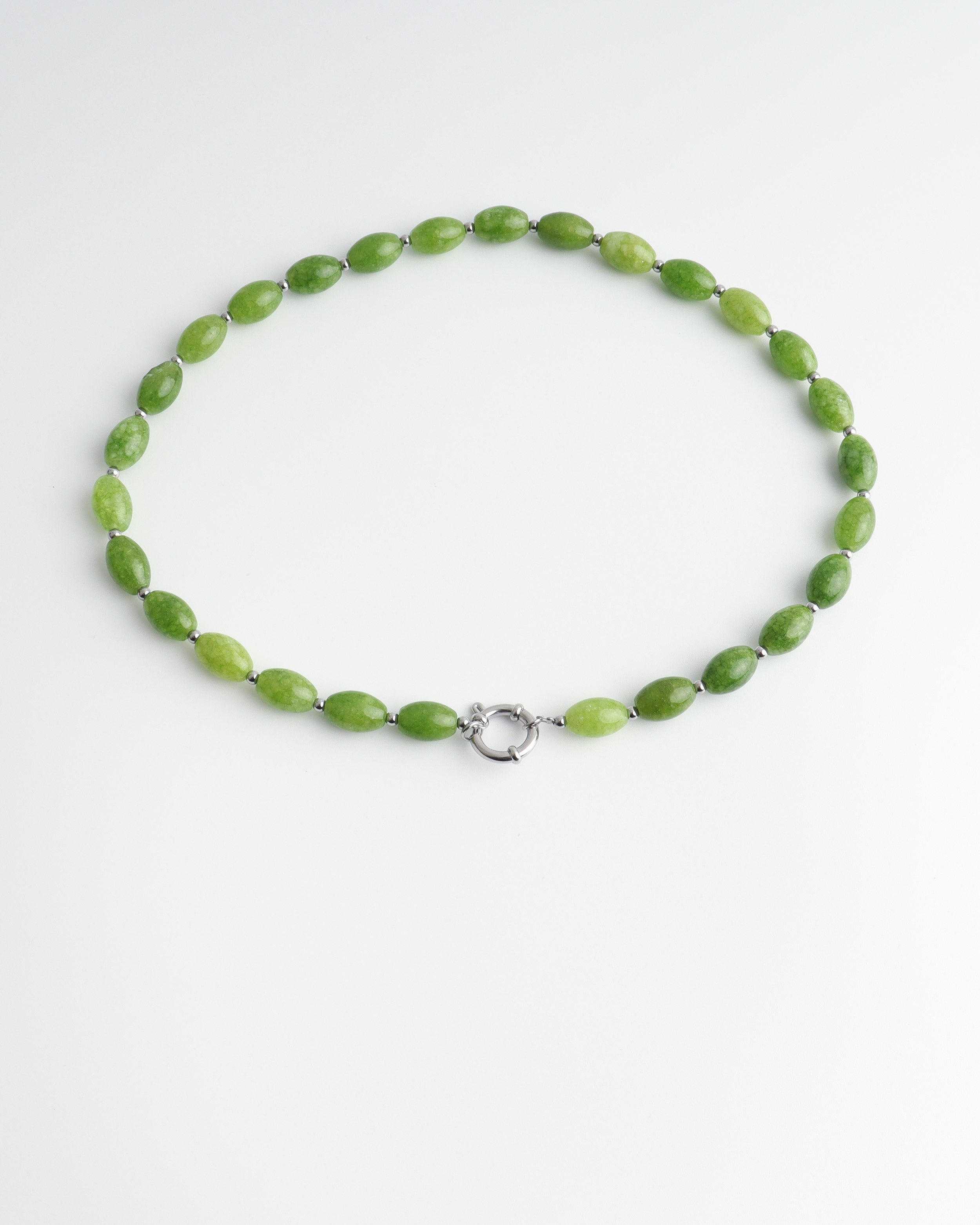 Jossy - Ketting - Natuursteen - Stainless Steel