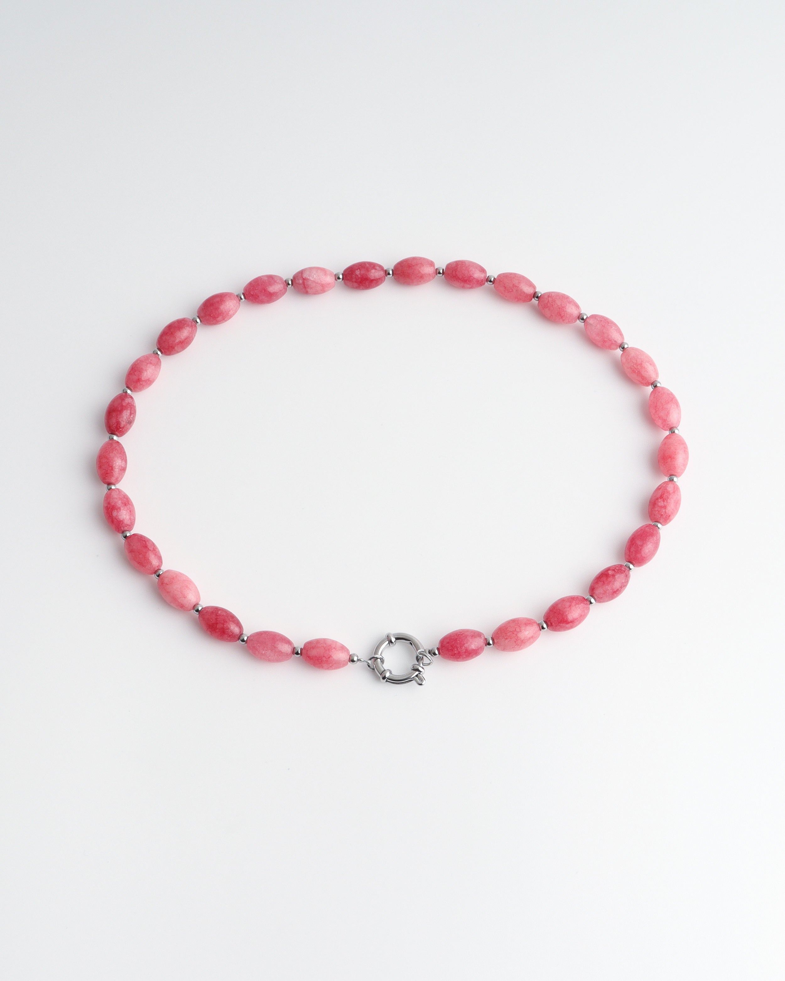 Jossy - Ketting - Natuursteen - Stainless Steel