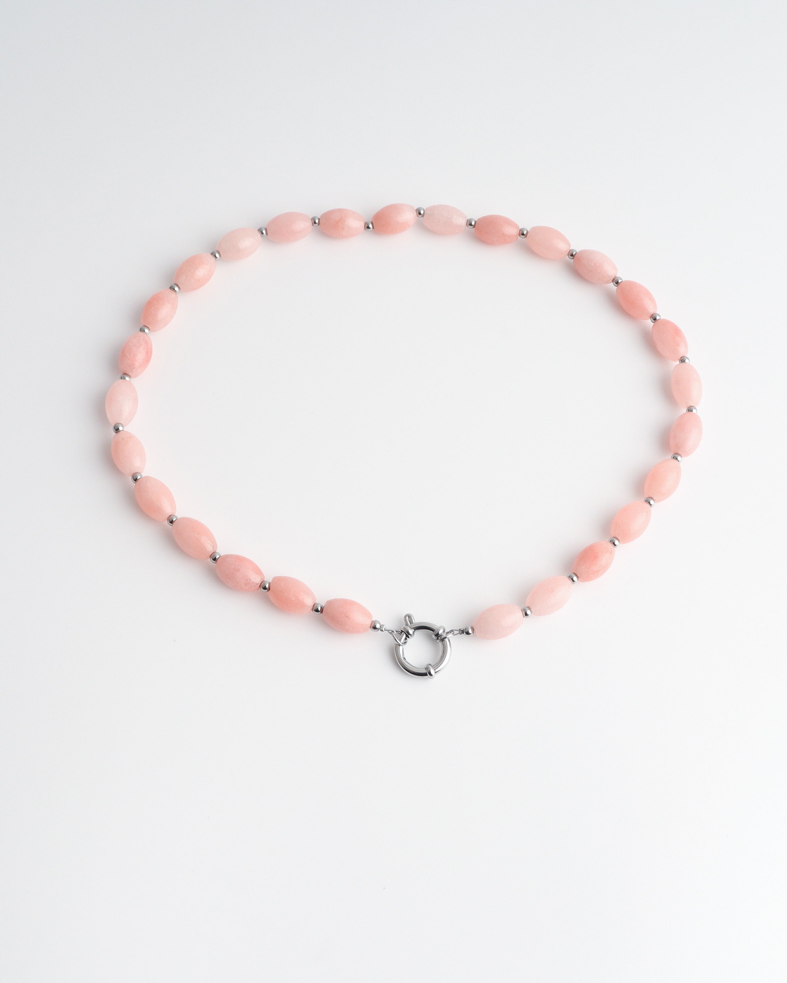 Jossy - Ketting - Natuursteen - Stainless Steel