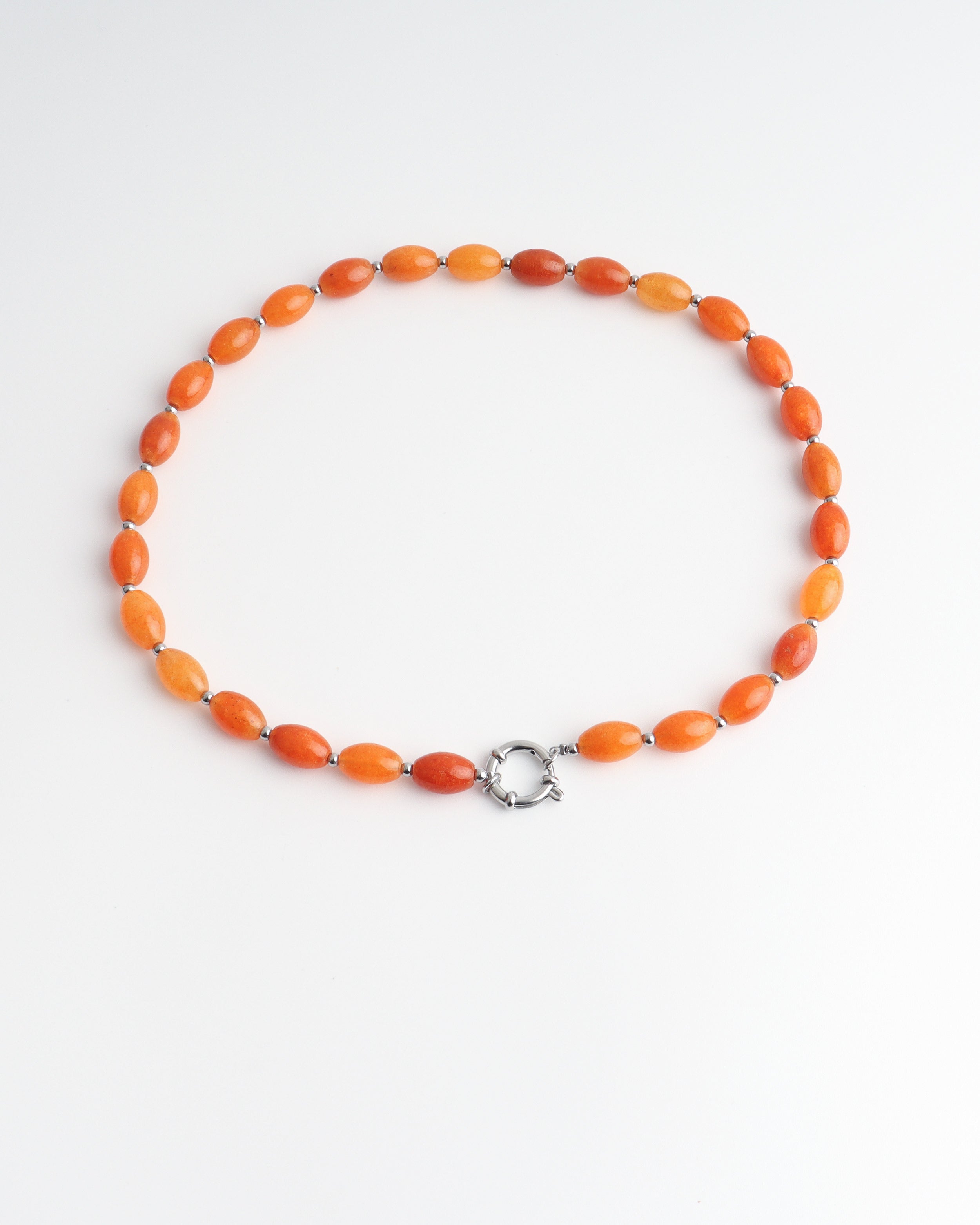 Jossy - Ketting - Natuursteen - Stainless Steel