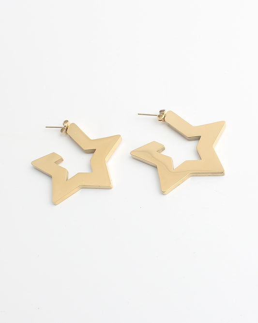 Big Star - Oorbellen - Stainless Steel