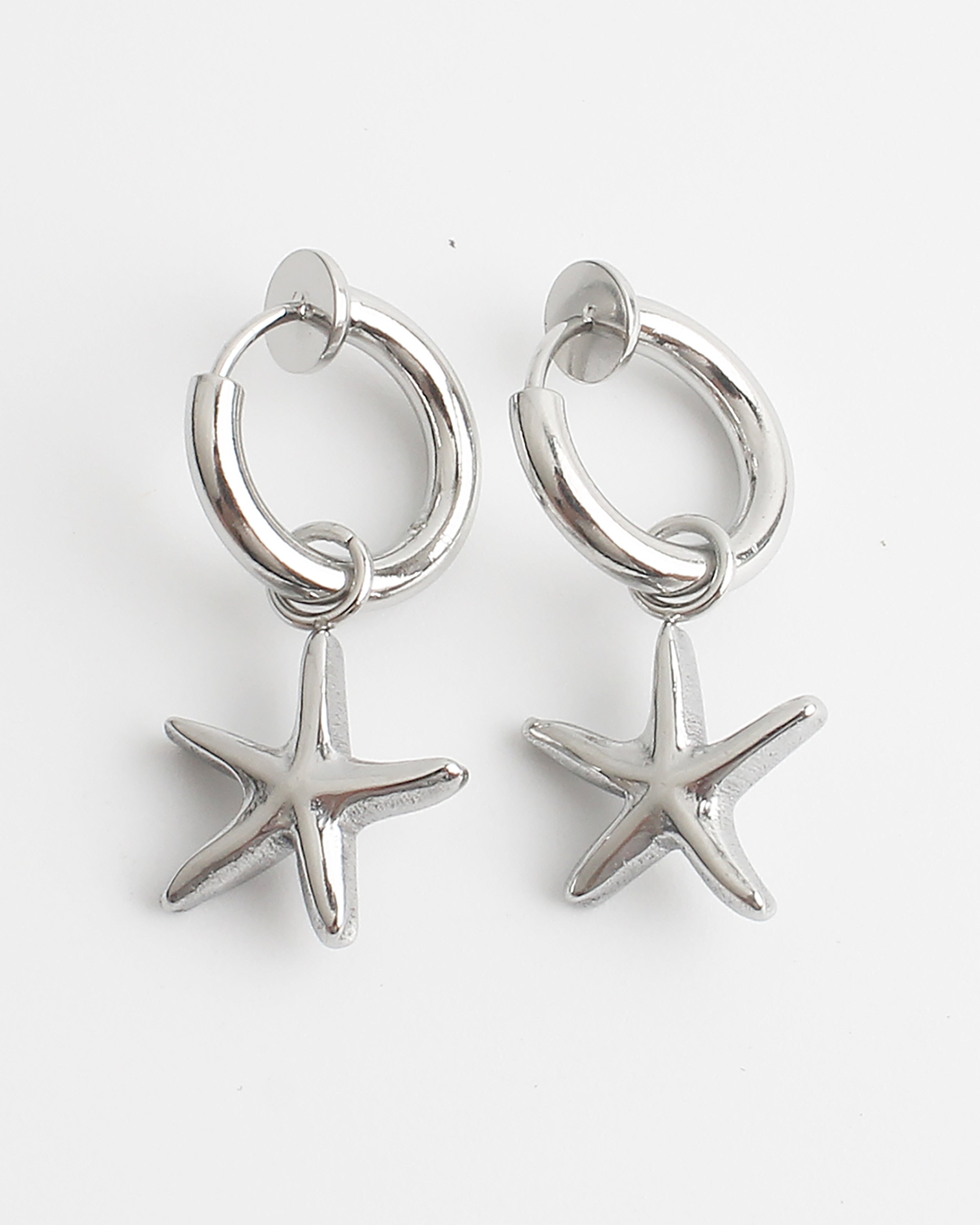 Ocean Star - Oorbellen - Clip On - Stainless Steel