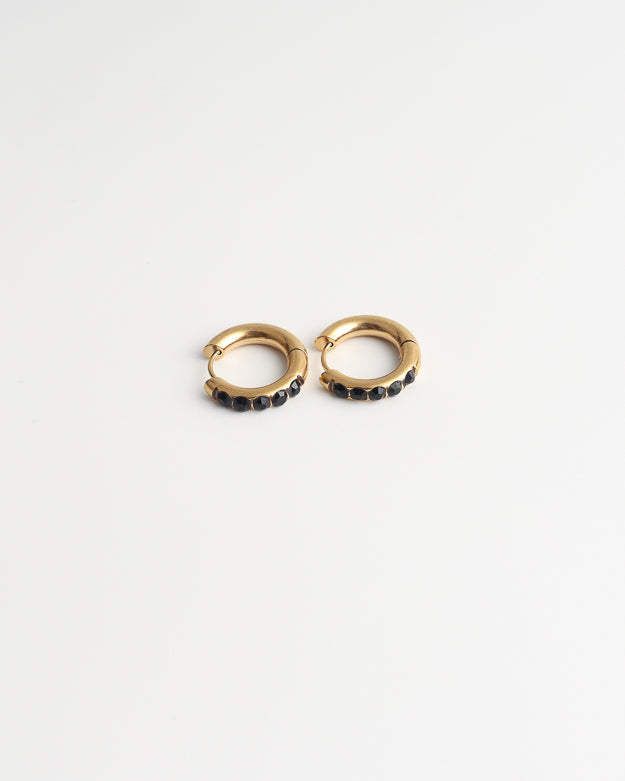 Big Strass Stone - Oorbellen - Stainless Steel