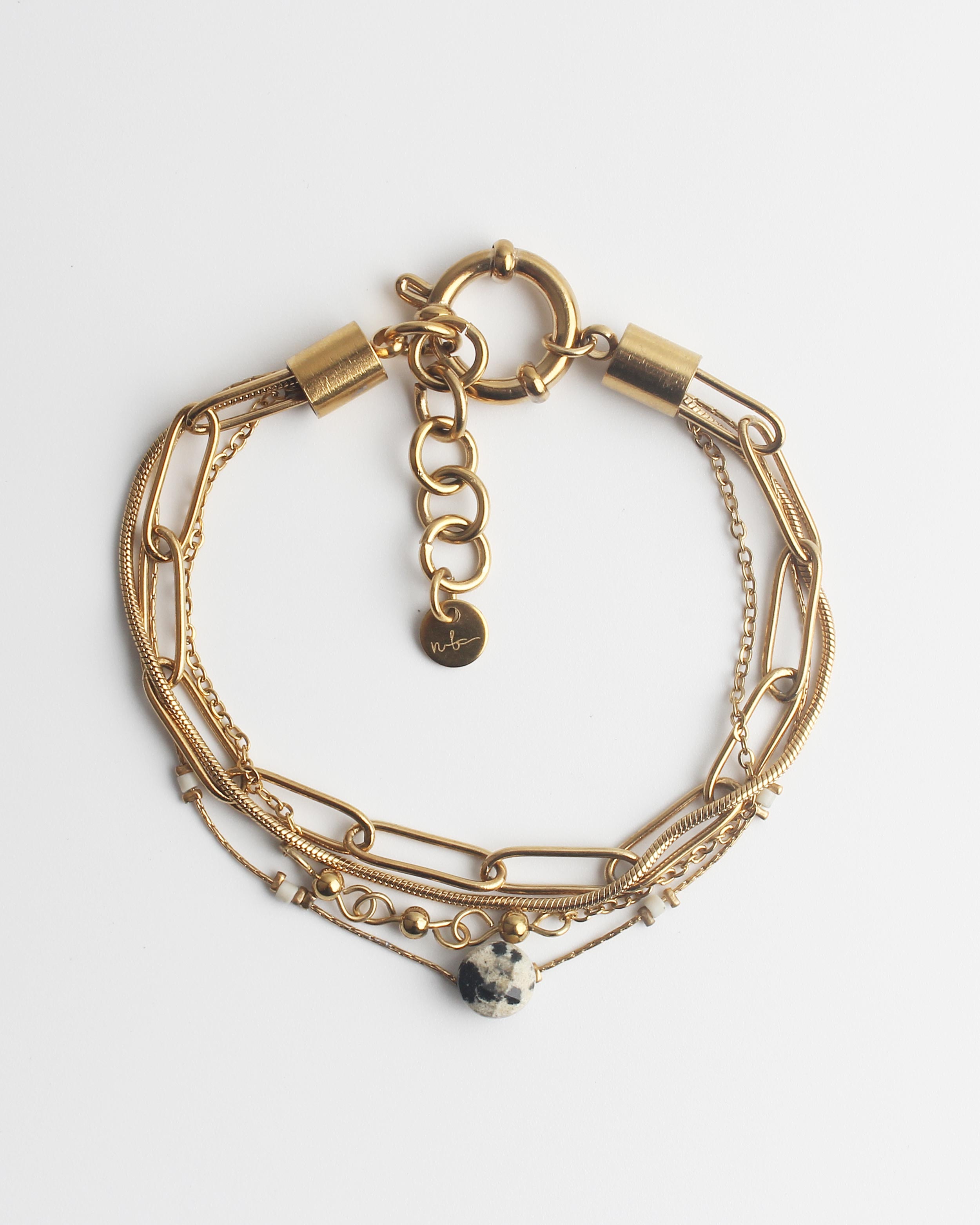 Eloise - Armband - 4 laags  - Stainless Steel