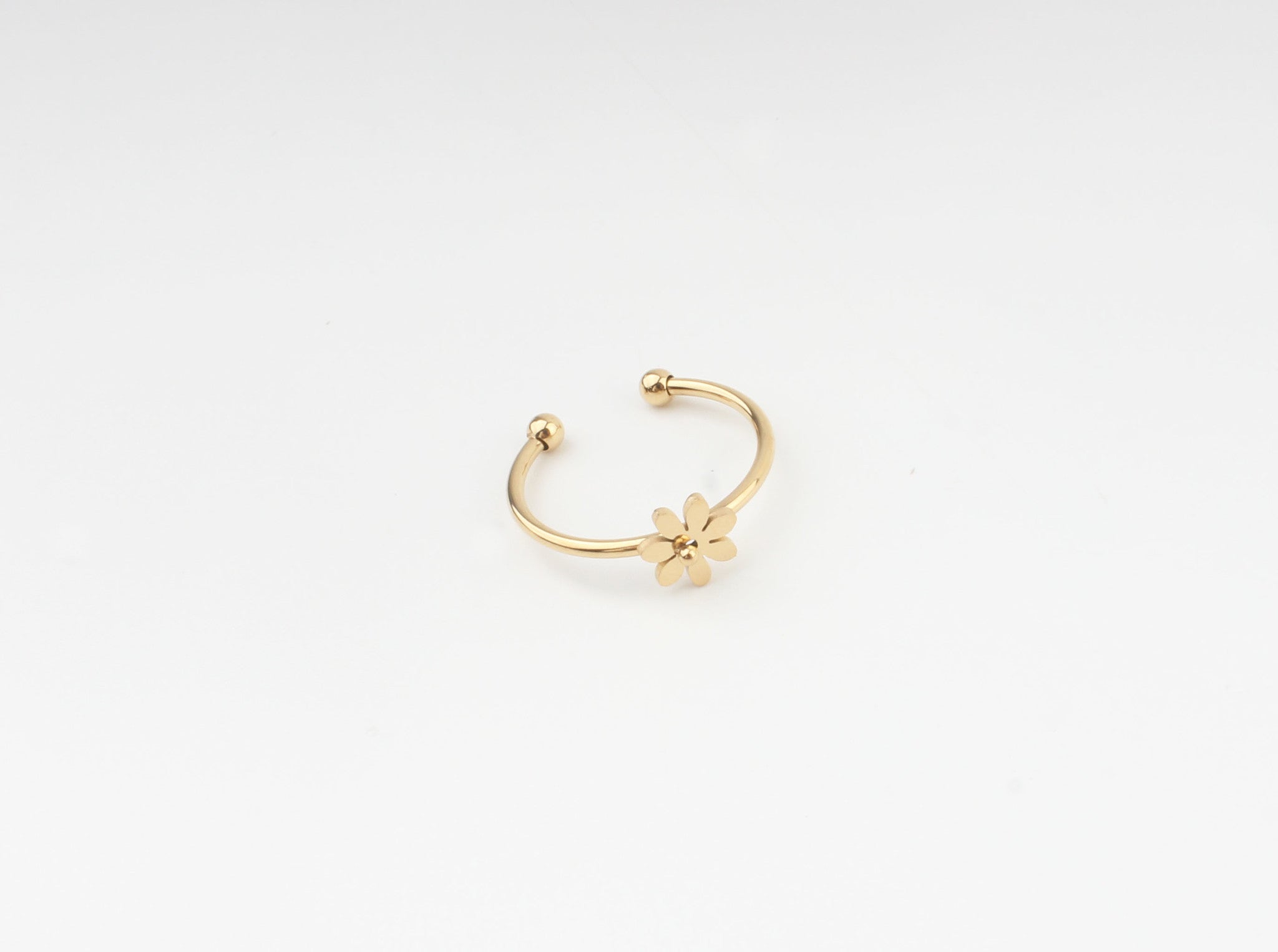 Bloom Flower - Ring - Stainless Steel - Verstelbaar