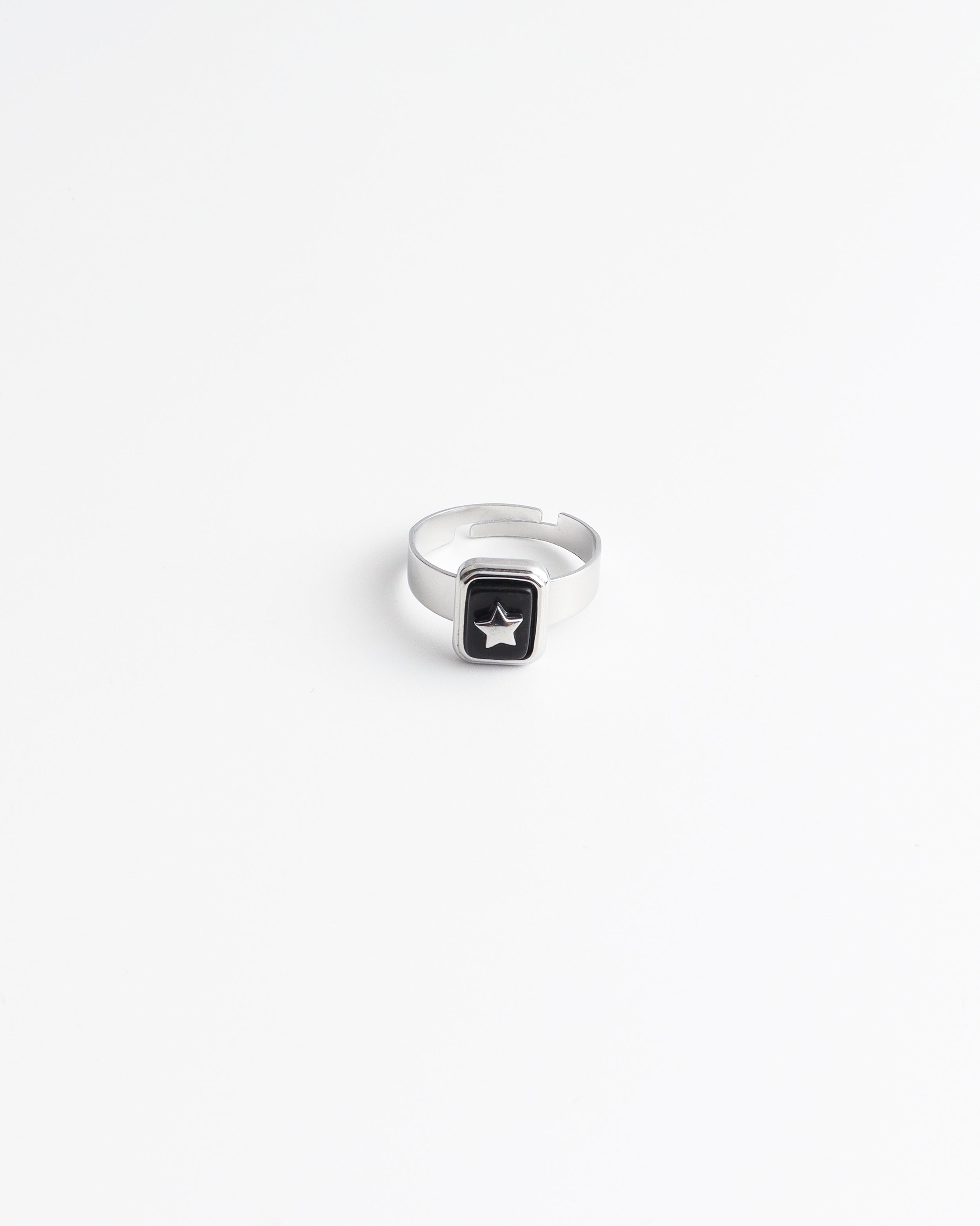 Yasmin - Ring - Natuursteen - Stainless Steel - Verstelbaar
