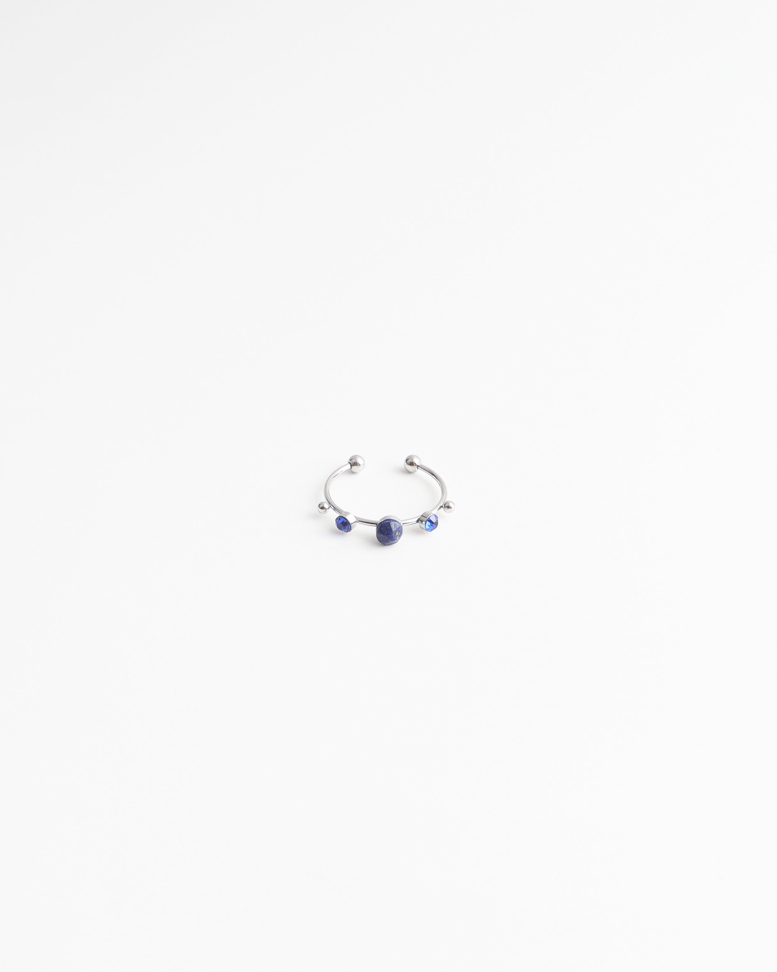 Victoria - Ring - Stainless Steel - Natuursteen - Verstelbaar