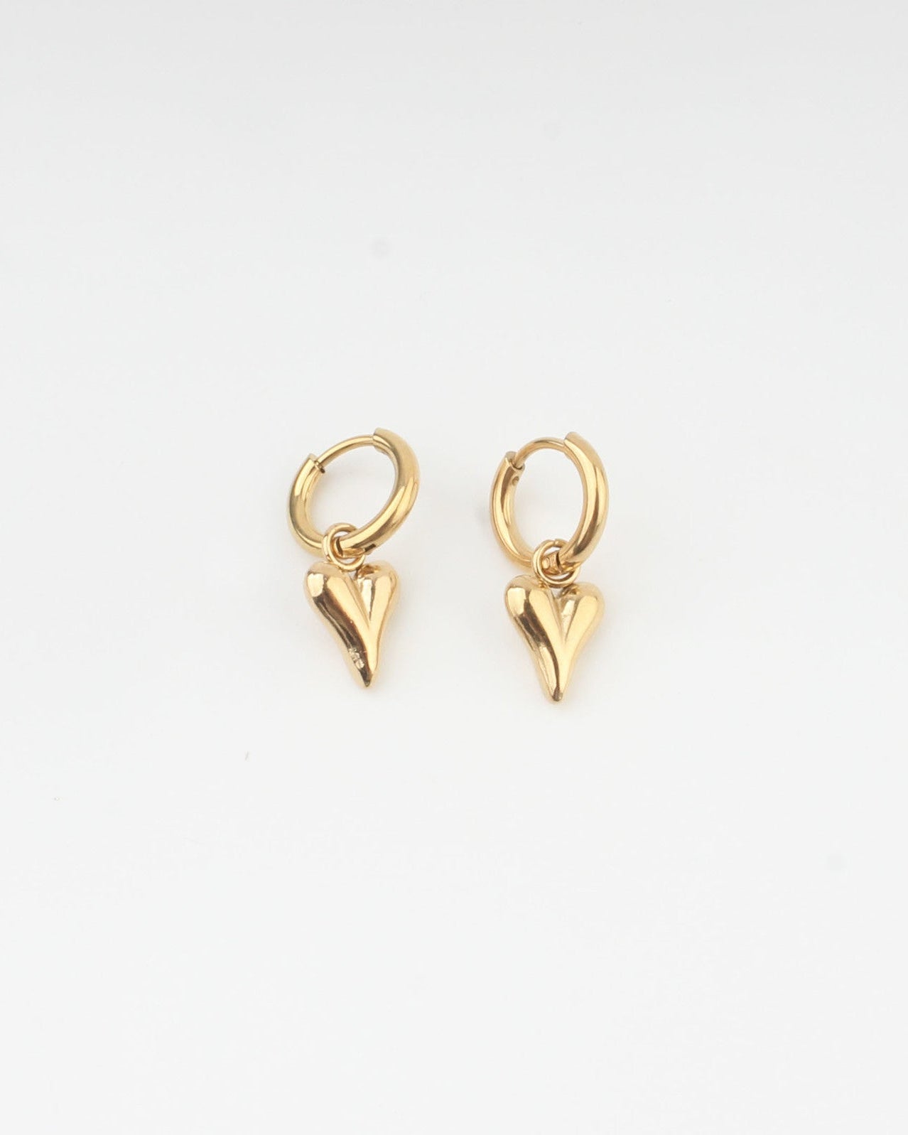 Perfect Shaped Heart - Oorbellen - Stainless Steel