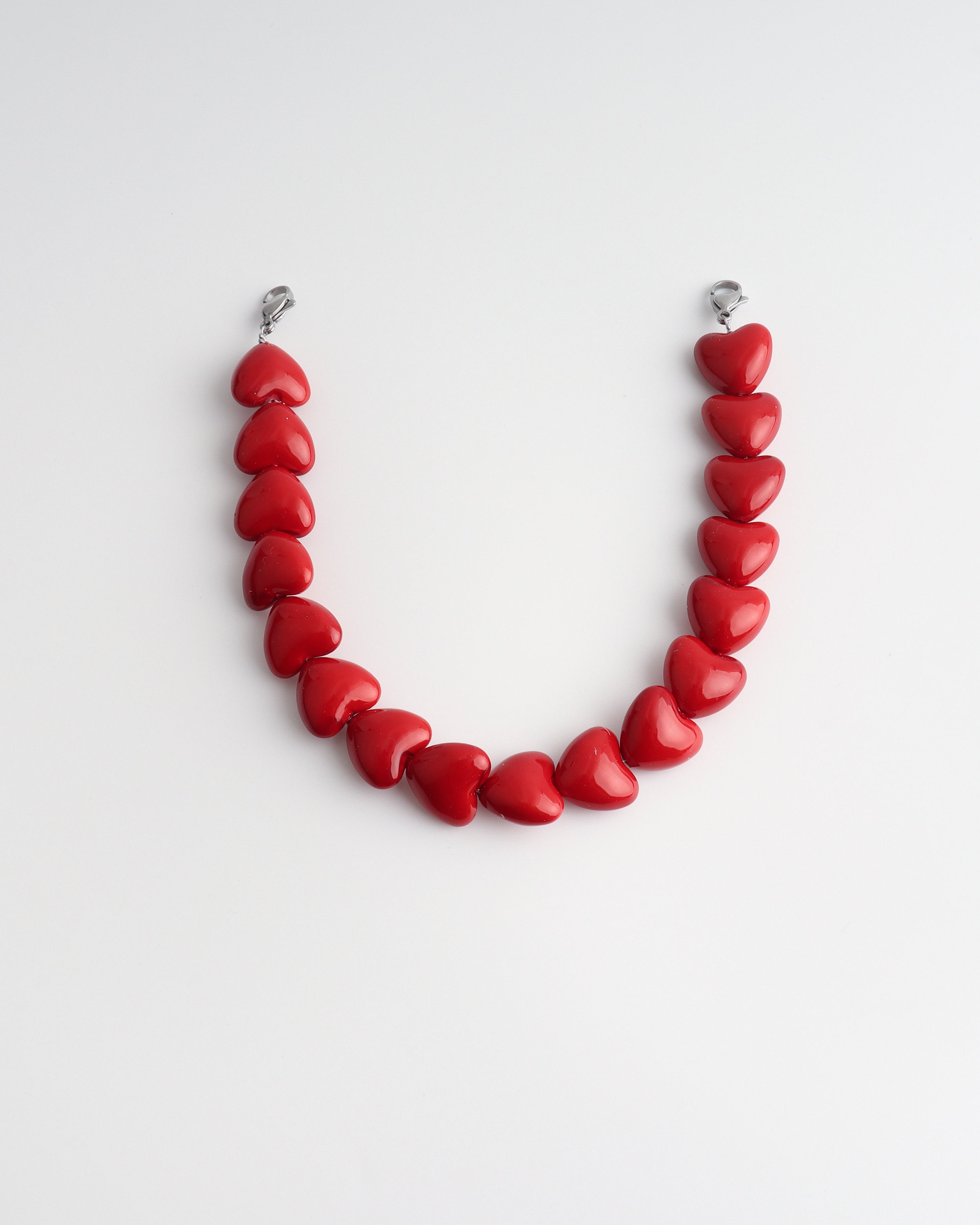 Love heart - Telefoonkoord - Stainless Steel