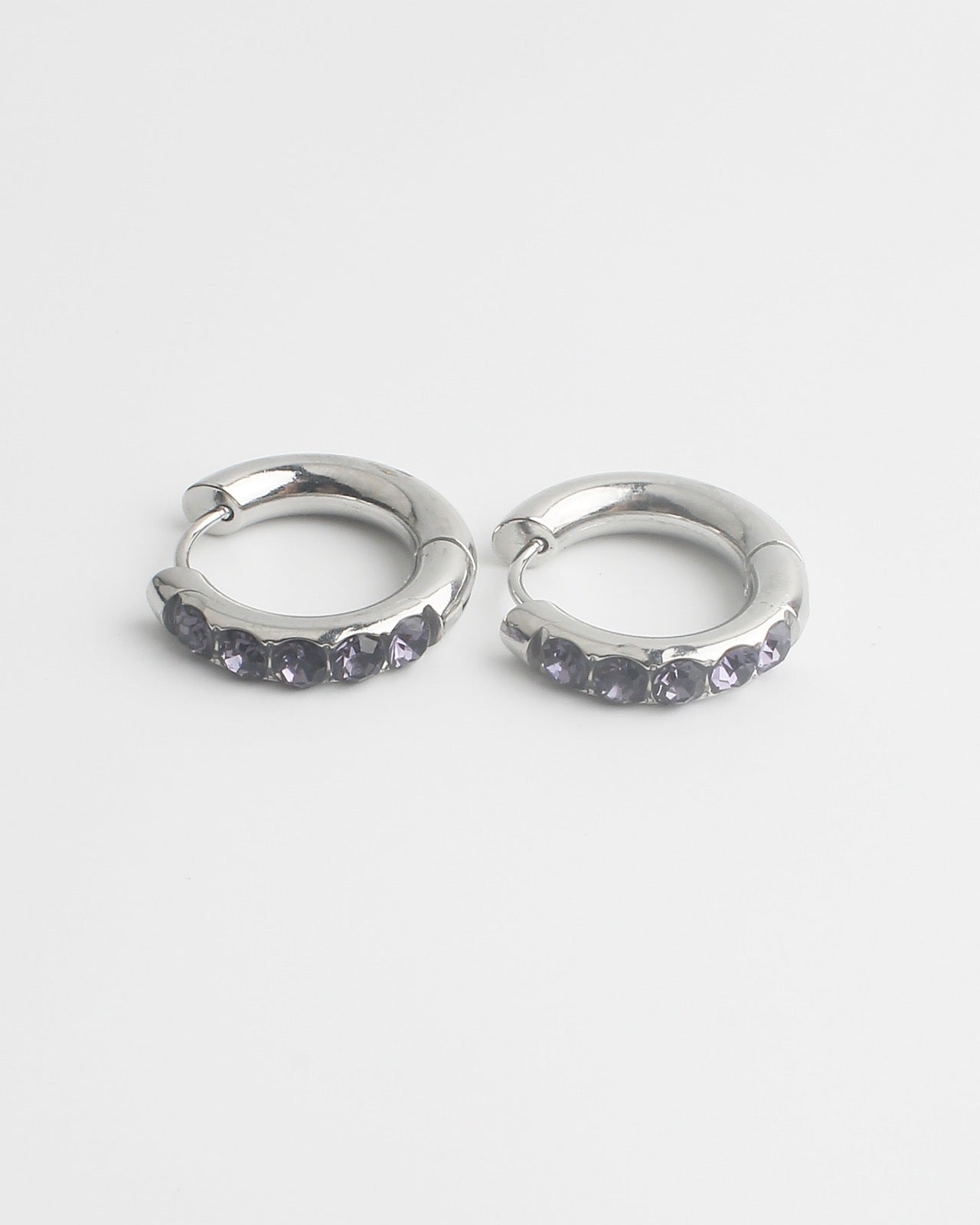 Big Strass Stone - Oorbellen - Stainless Steel