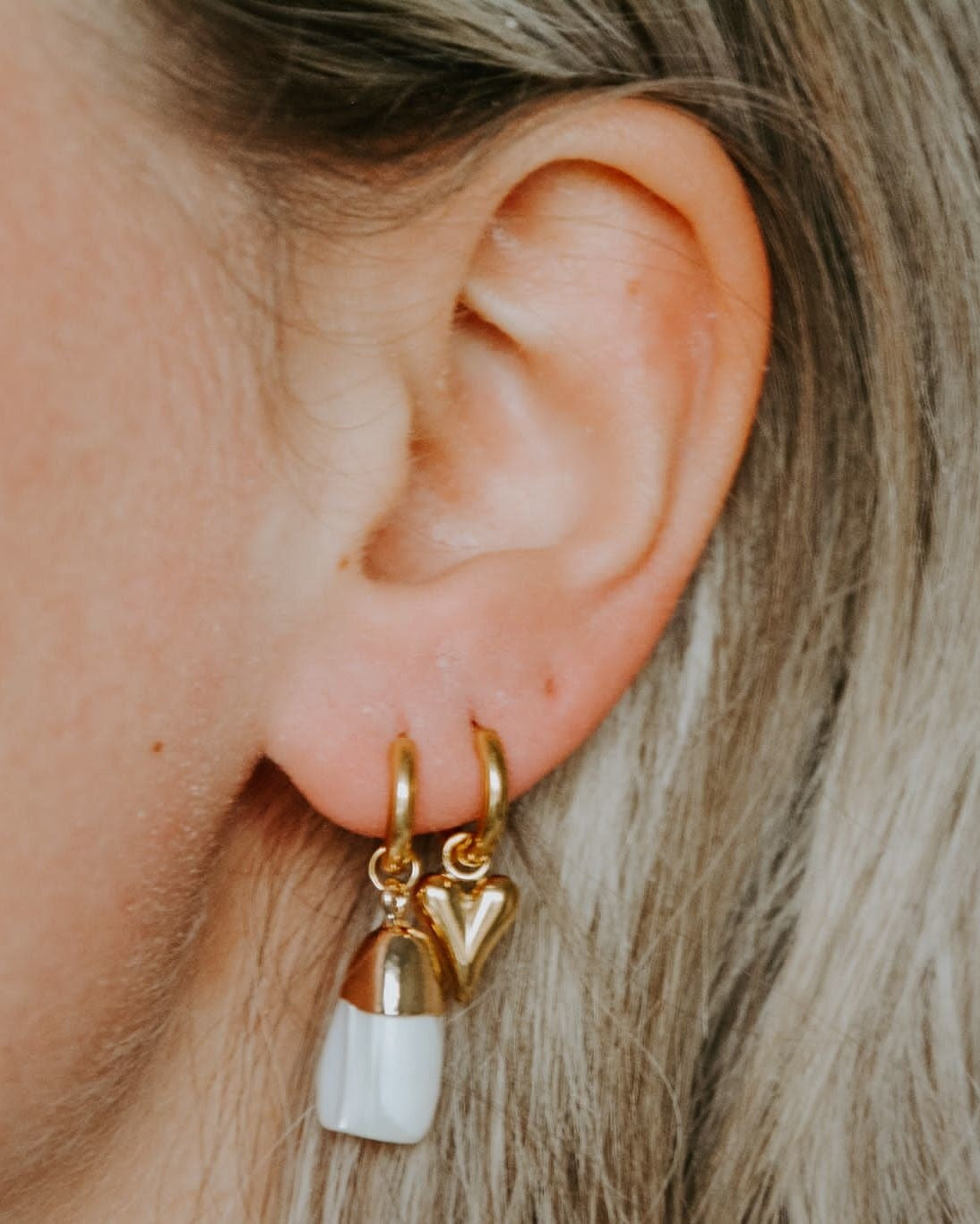 Perfect Shaped Heart - Oorbellen - Stainless Steel