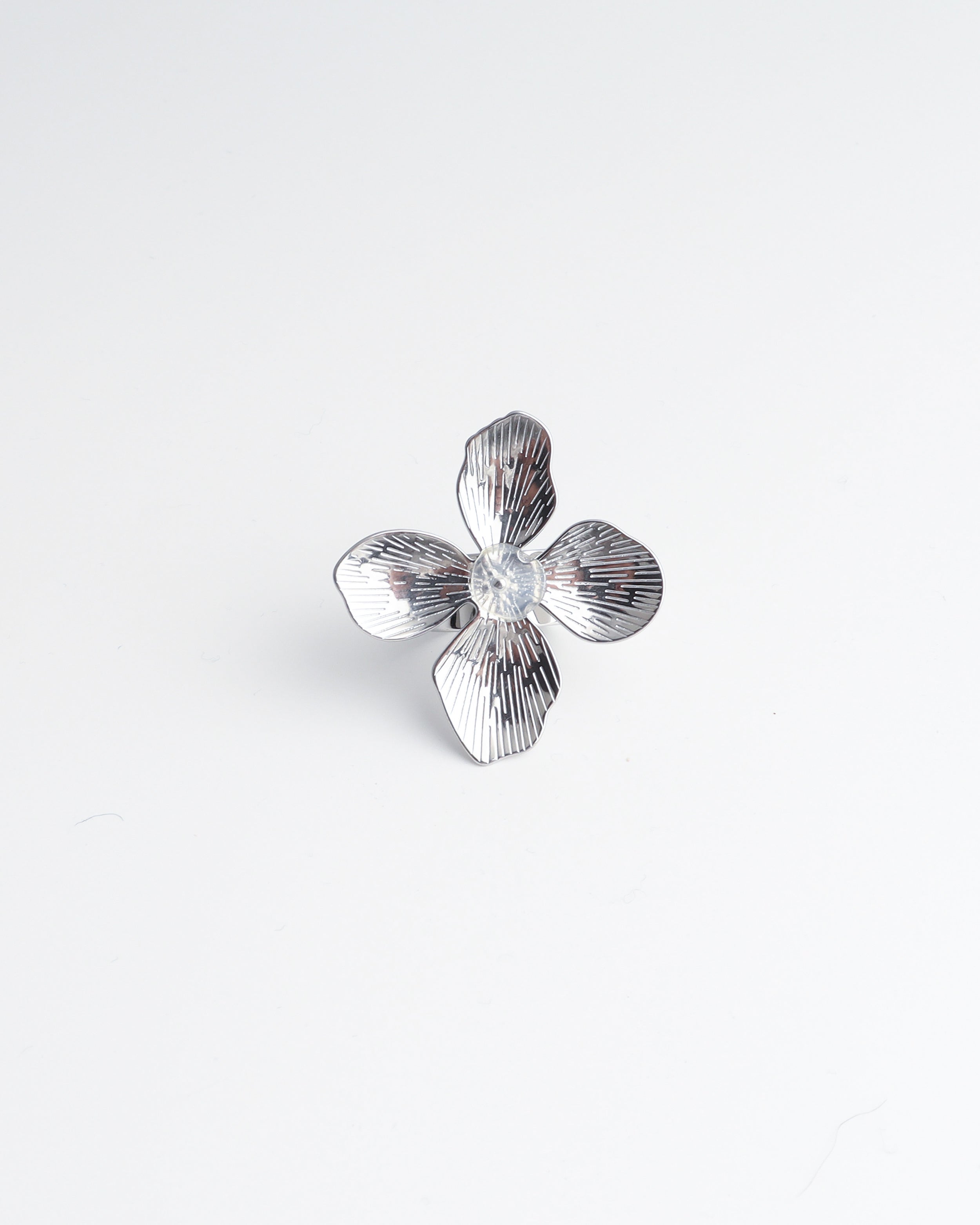 Mega Flower - Ring - Stainless Steel - Verstelbaar