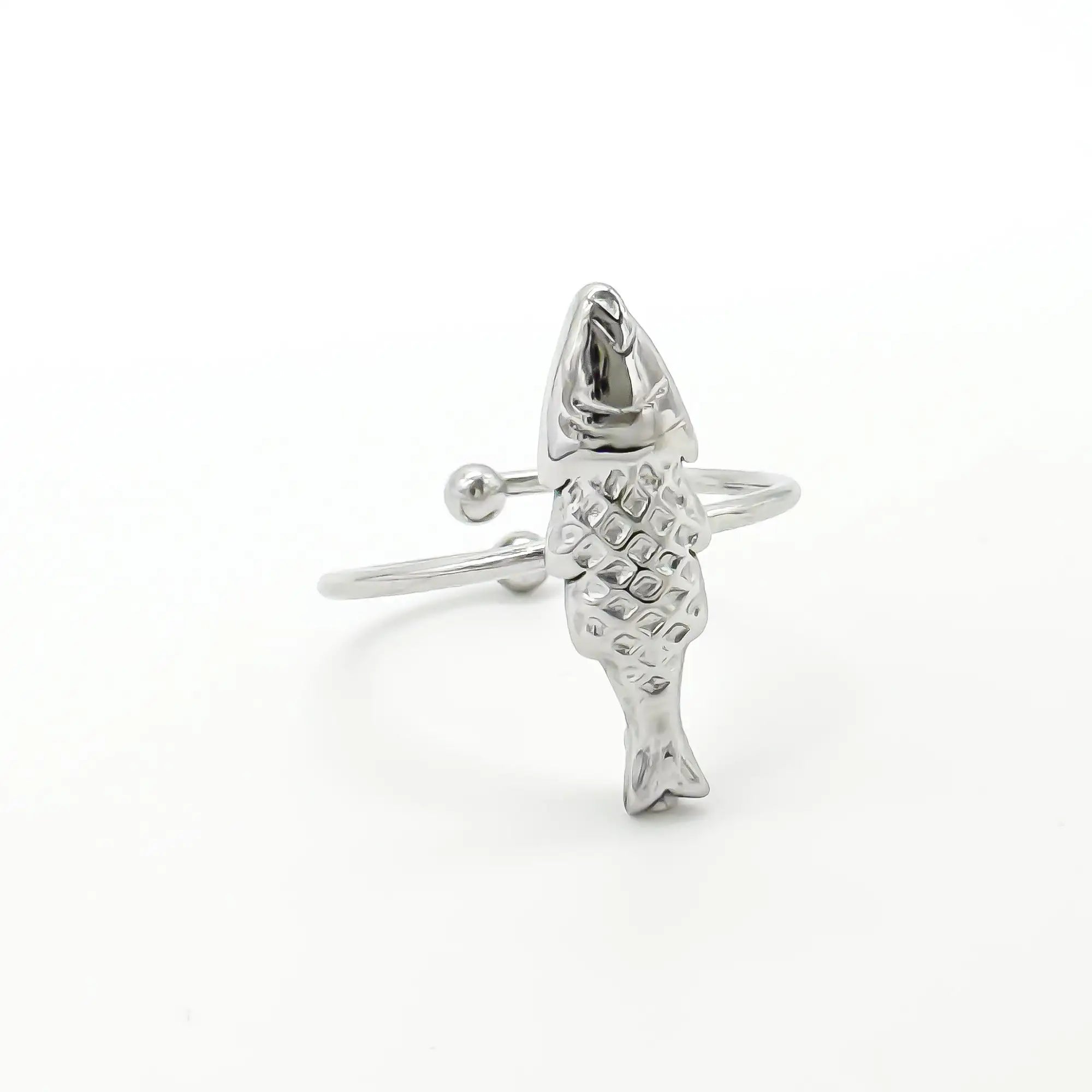Fish - Ring - Stainless Steel - Verstelbaar