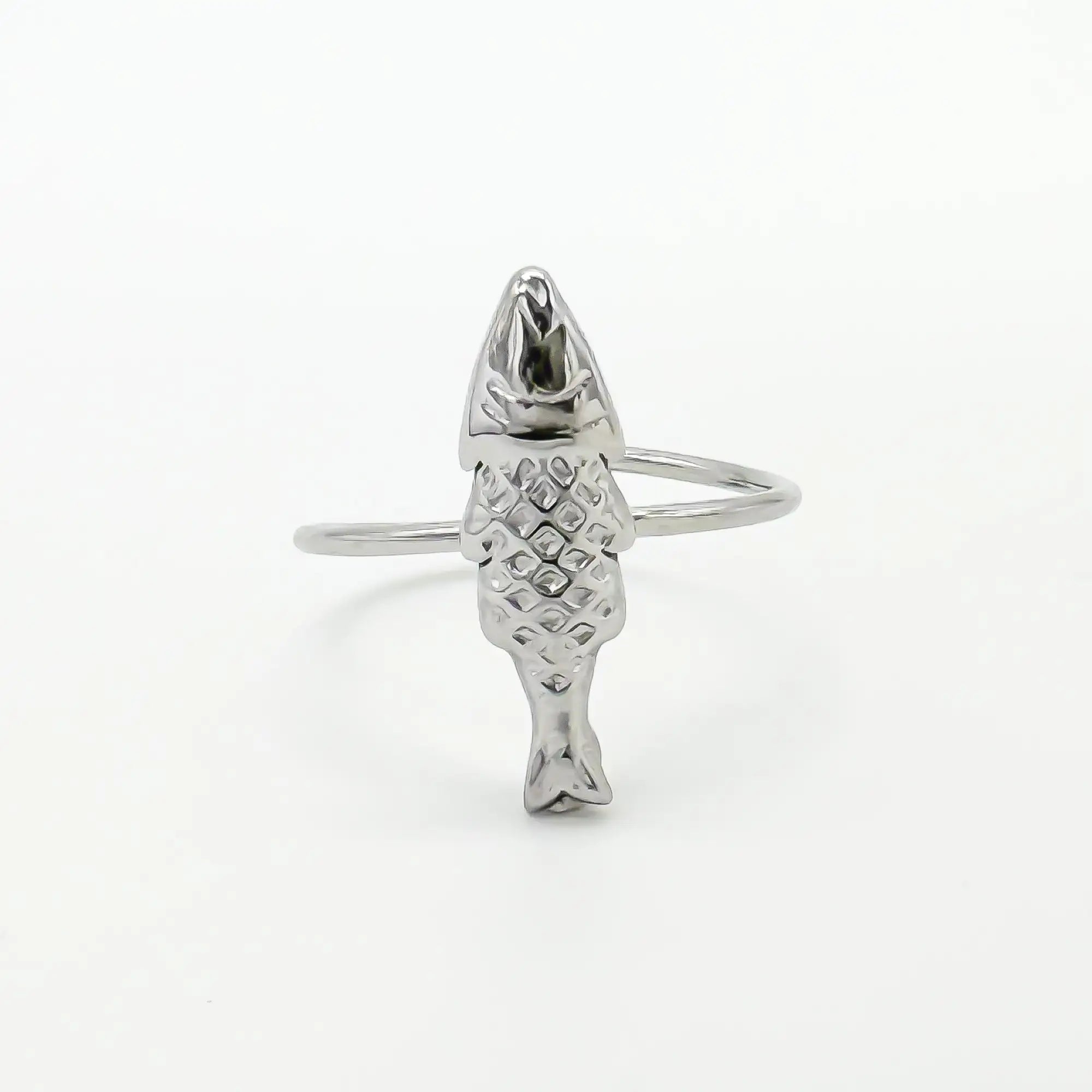 Fish - Ring - Stainless Steel - Verstelbaar