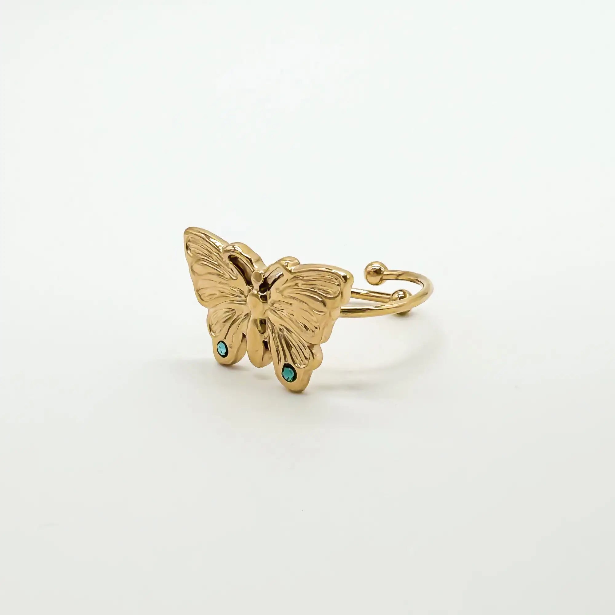 Butterfly - Ring - Stainless Steel - Verstelbaar