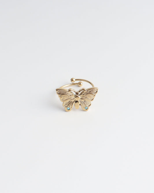 Butterfly - Ring - Stainless Steel - Verstelbaar