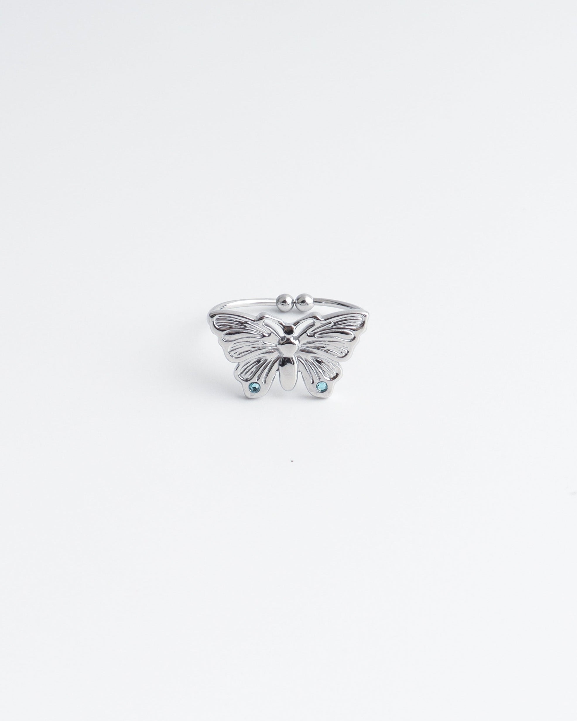 Butterfly - Ring - Stainless Steel - Verstelbaar
