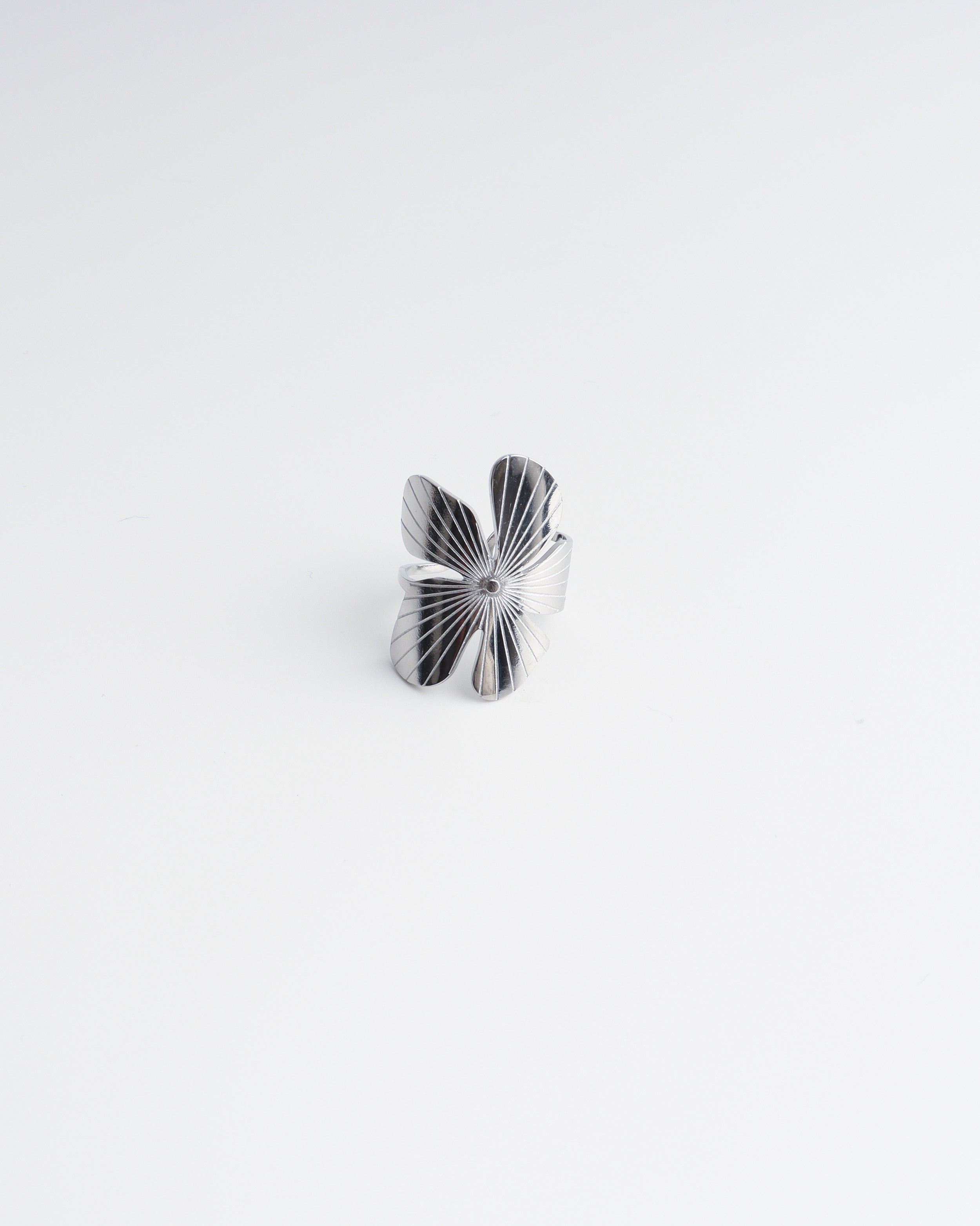 Wild Flower - Ring - Stainless Steel - Verstelbaar