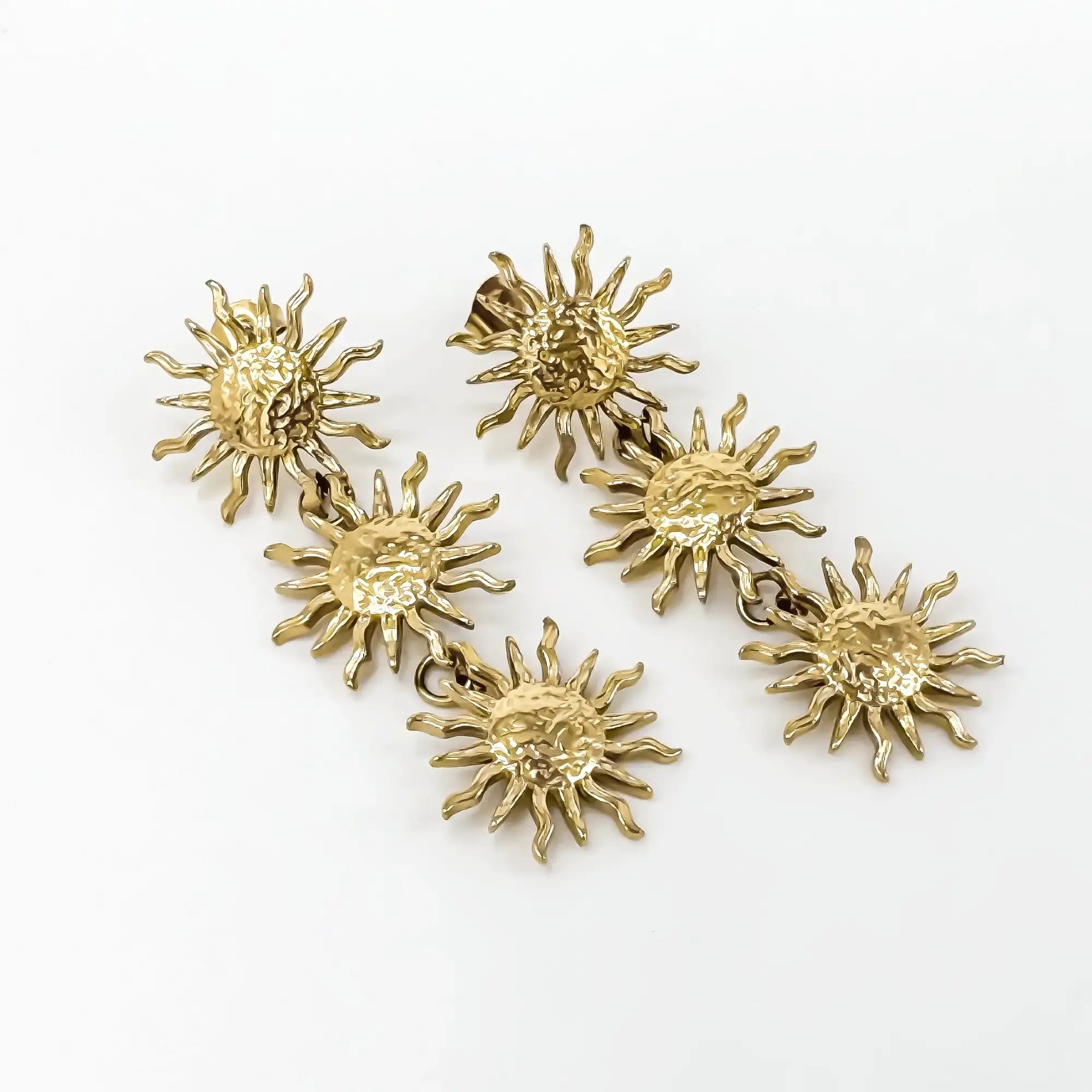 Sunflower Madness - Oorbellen - Stainless Steel