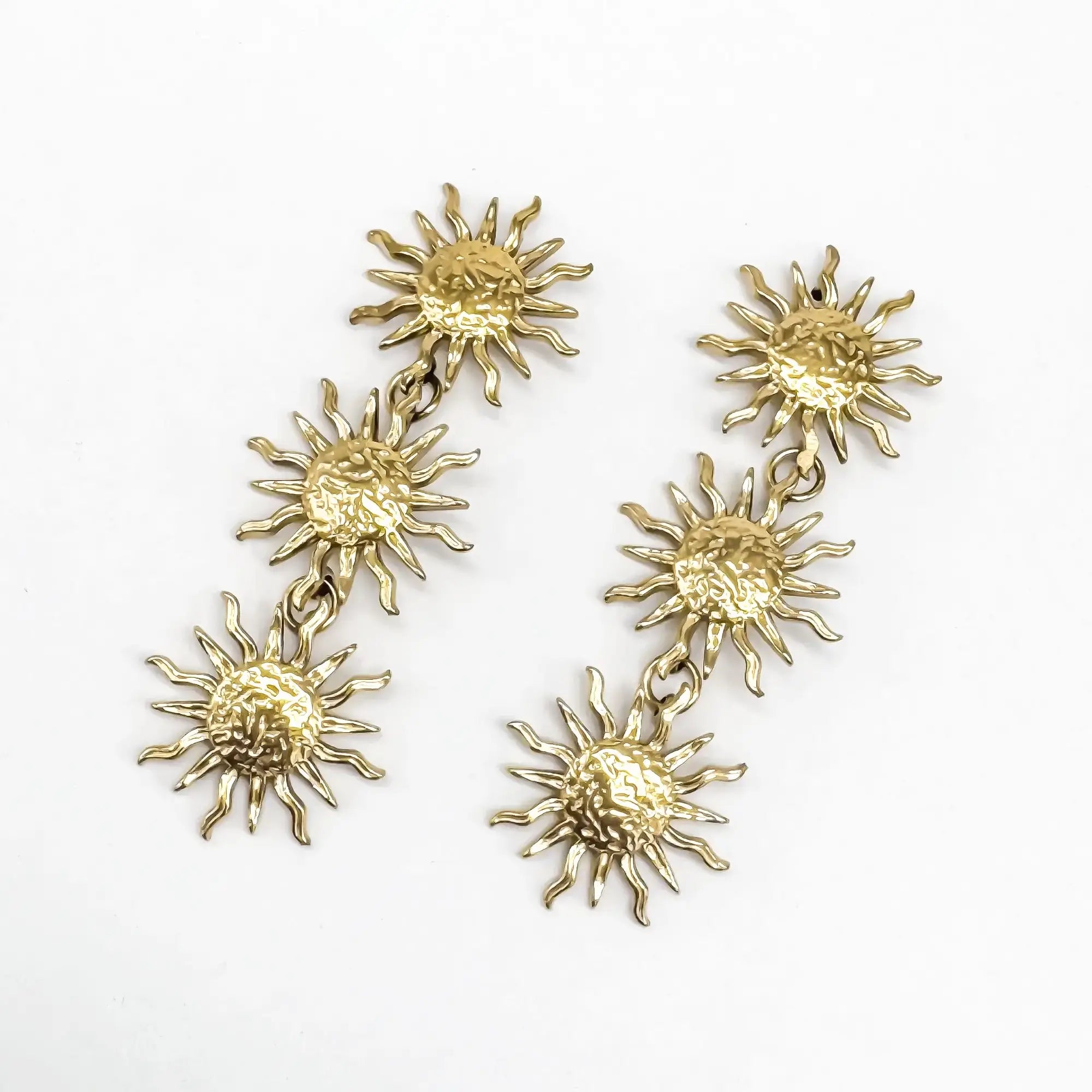 Sunflower Madness - Oorbellen - Stainless Steel