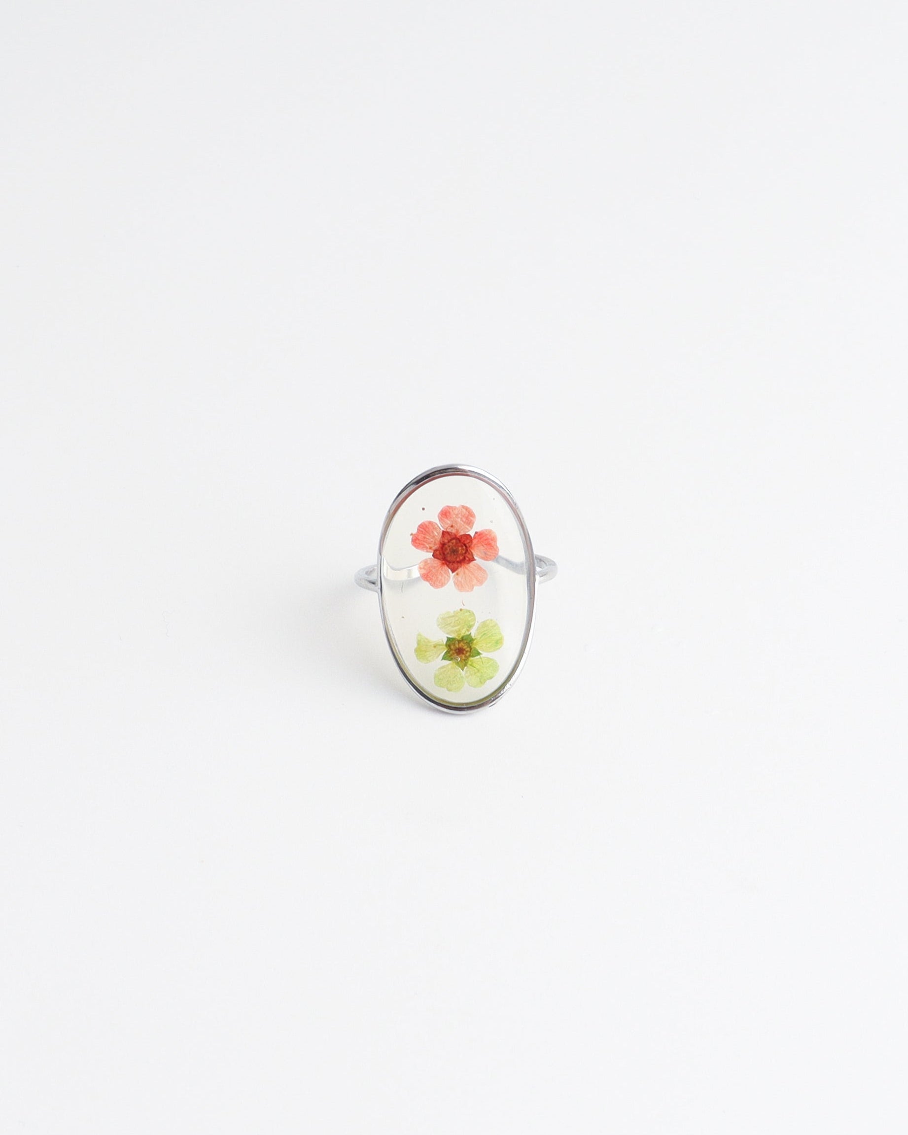 Dried Flowers - Ring - Stainless Steel - Verstelbaar