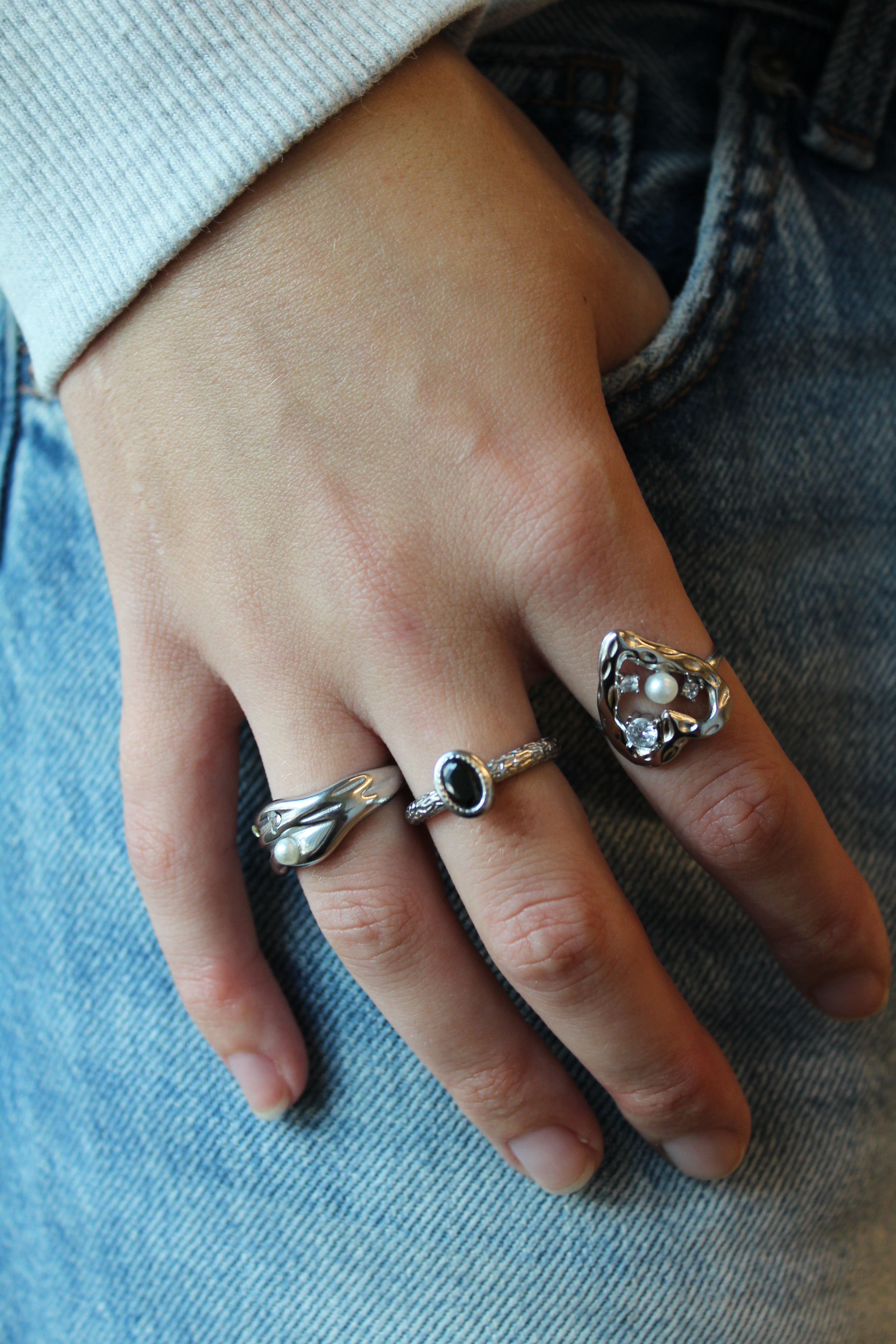 Theodora - Ring - Stainless Steel - Verstelbaar