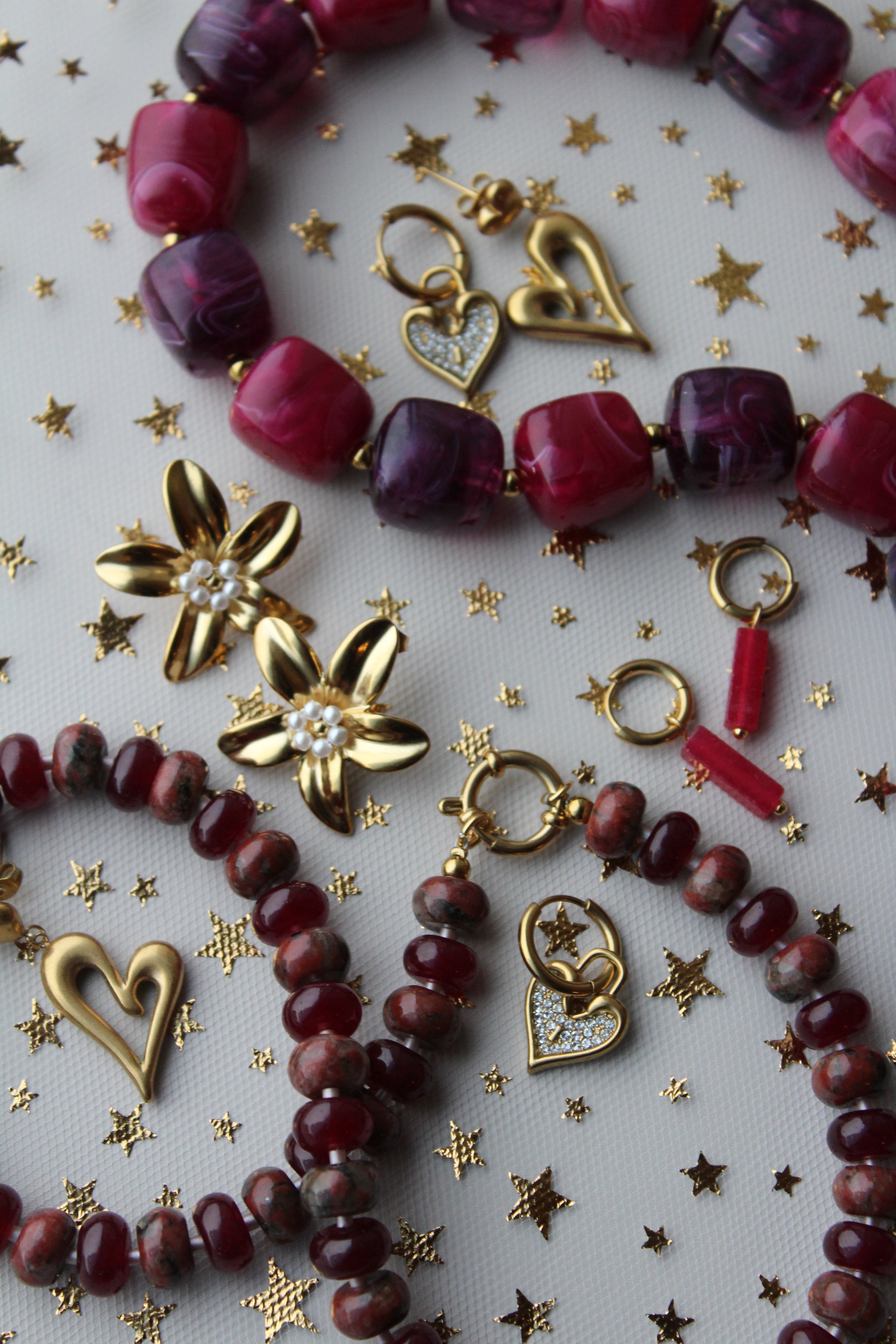 Clarisa - Ketting - Natuursteen - Stainless Steel