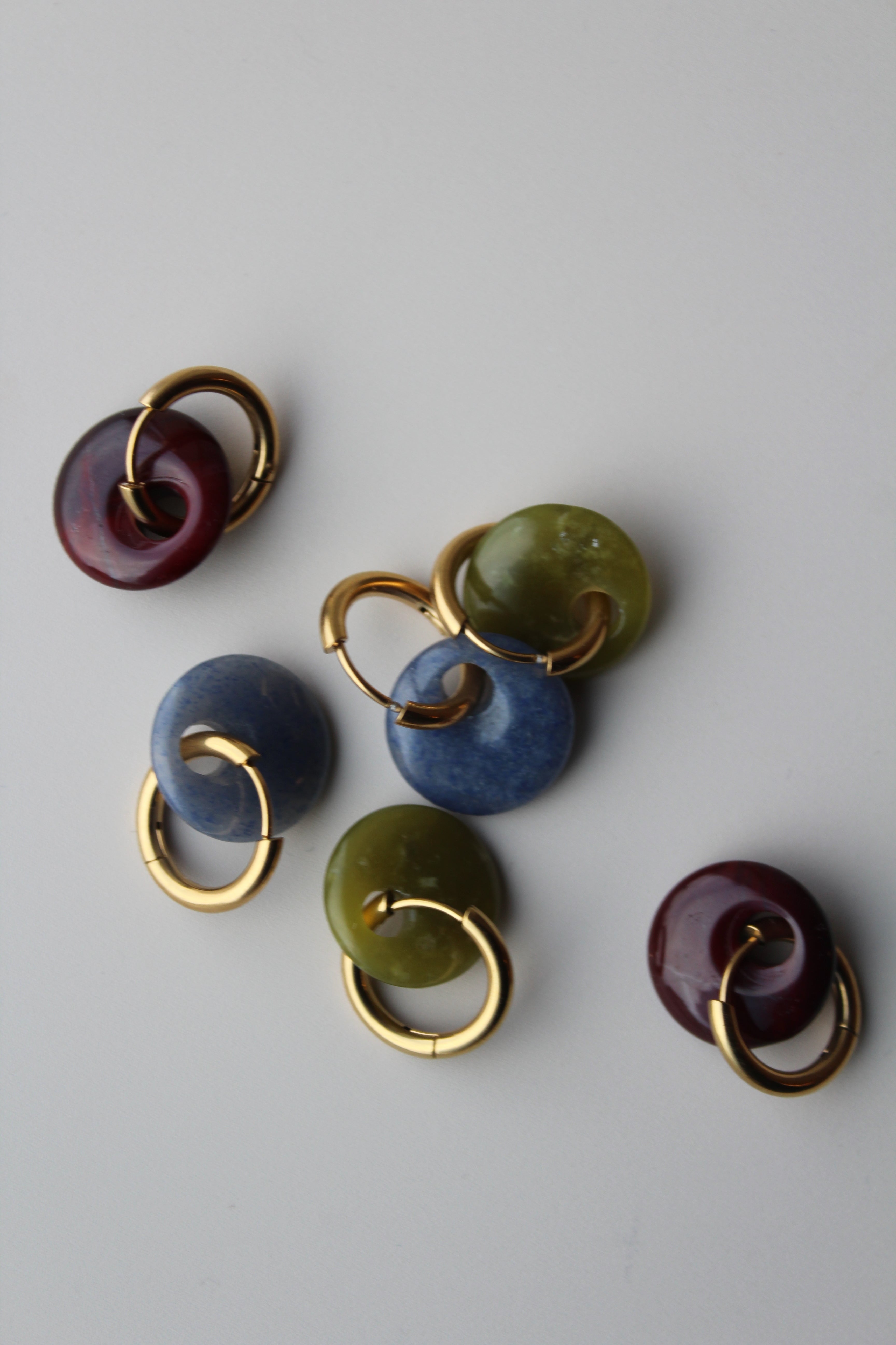 Isadora - Oorbellen - Natuursteen - Stainless Steel