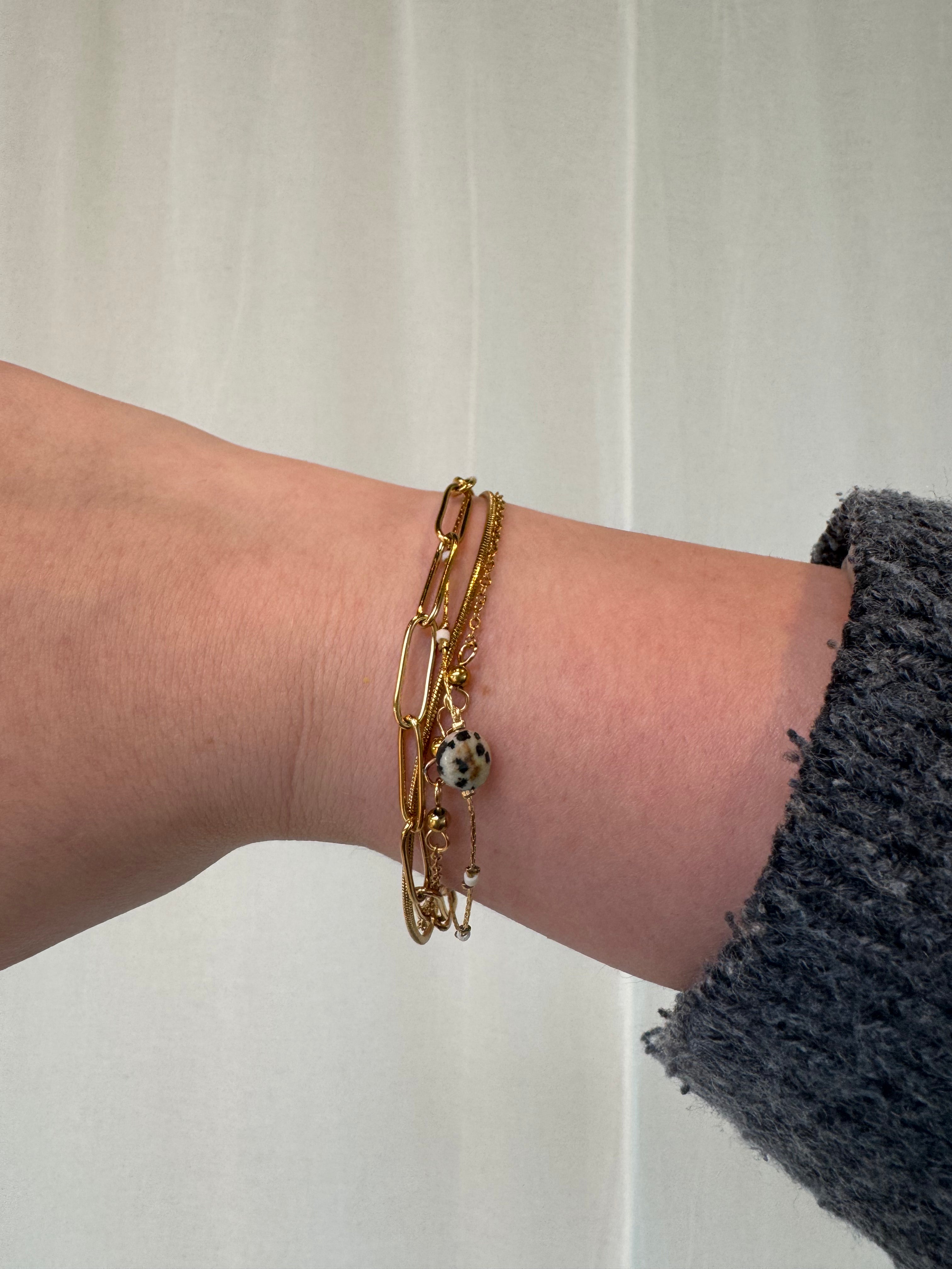 Eloise - Armband - 4 laags  - Stainless Steel