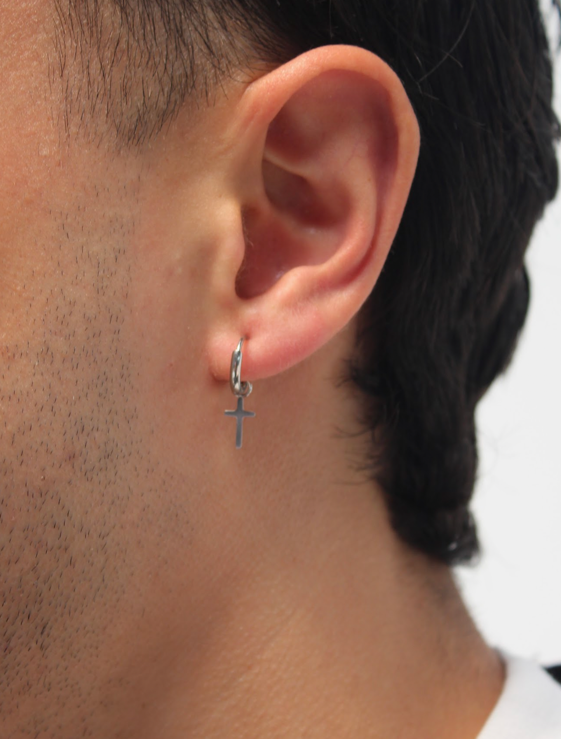 Cross - Oorbel - Stainless Steel