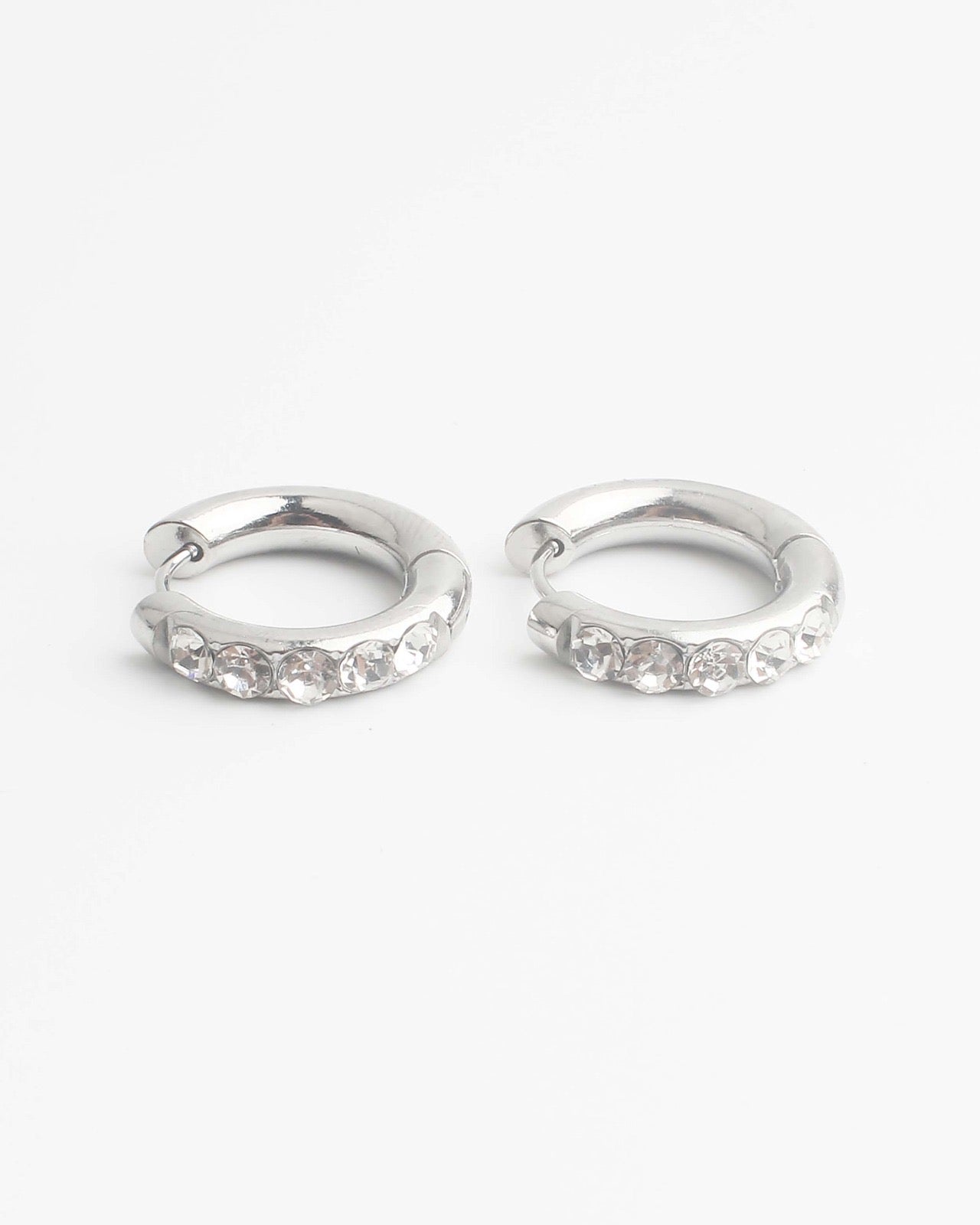 Big Strass Stone - Oorbellen - Stainless Steel