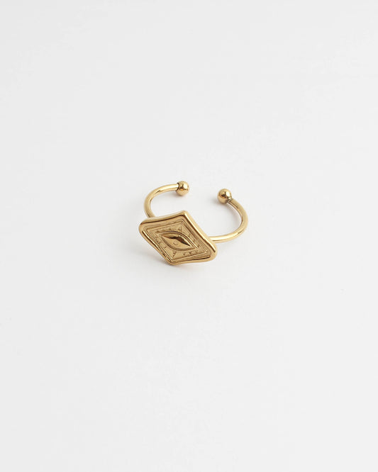 Eyes On You - Ring - Stainless Steel - Verstelbaar