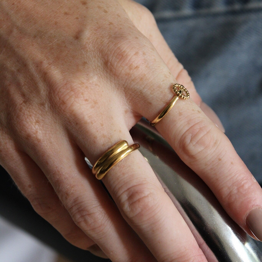 Ell - Ring - Stainless Steel - Verstelbaar