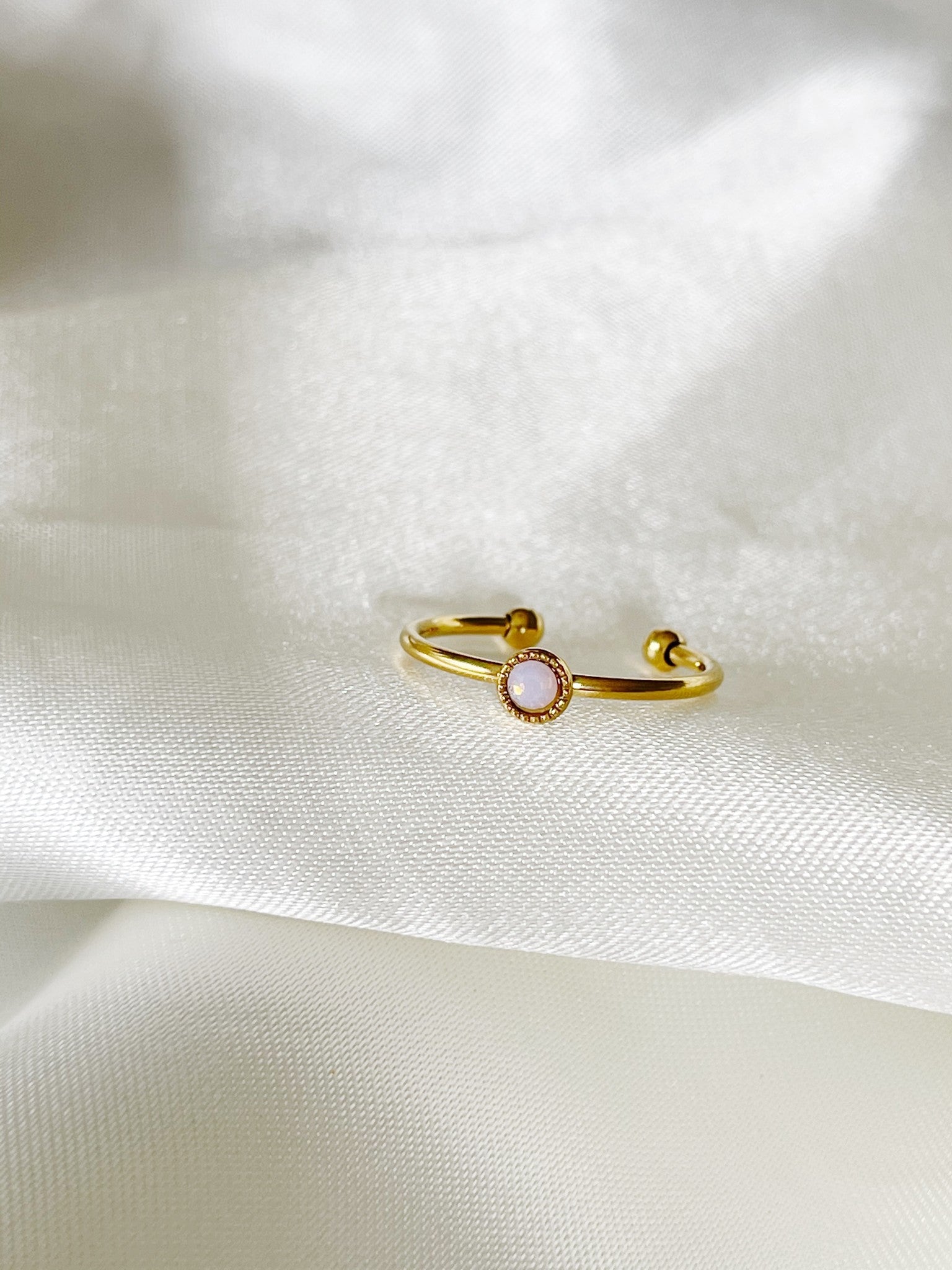 Strass - Ring - Stainless Steel - Verstelbaar