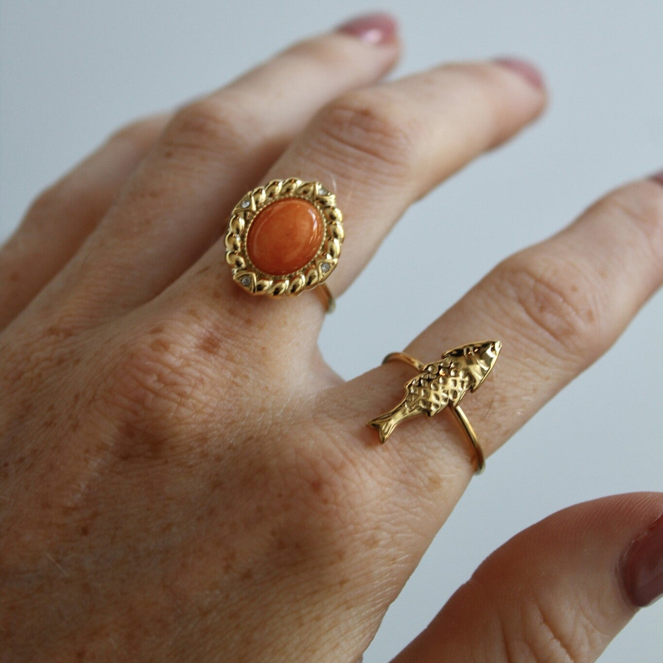 Fish - Ring - Stainless Steel - Verstelbaar