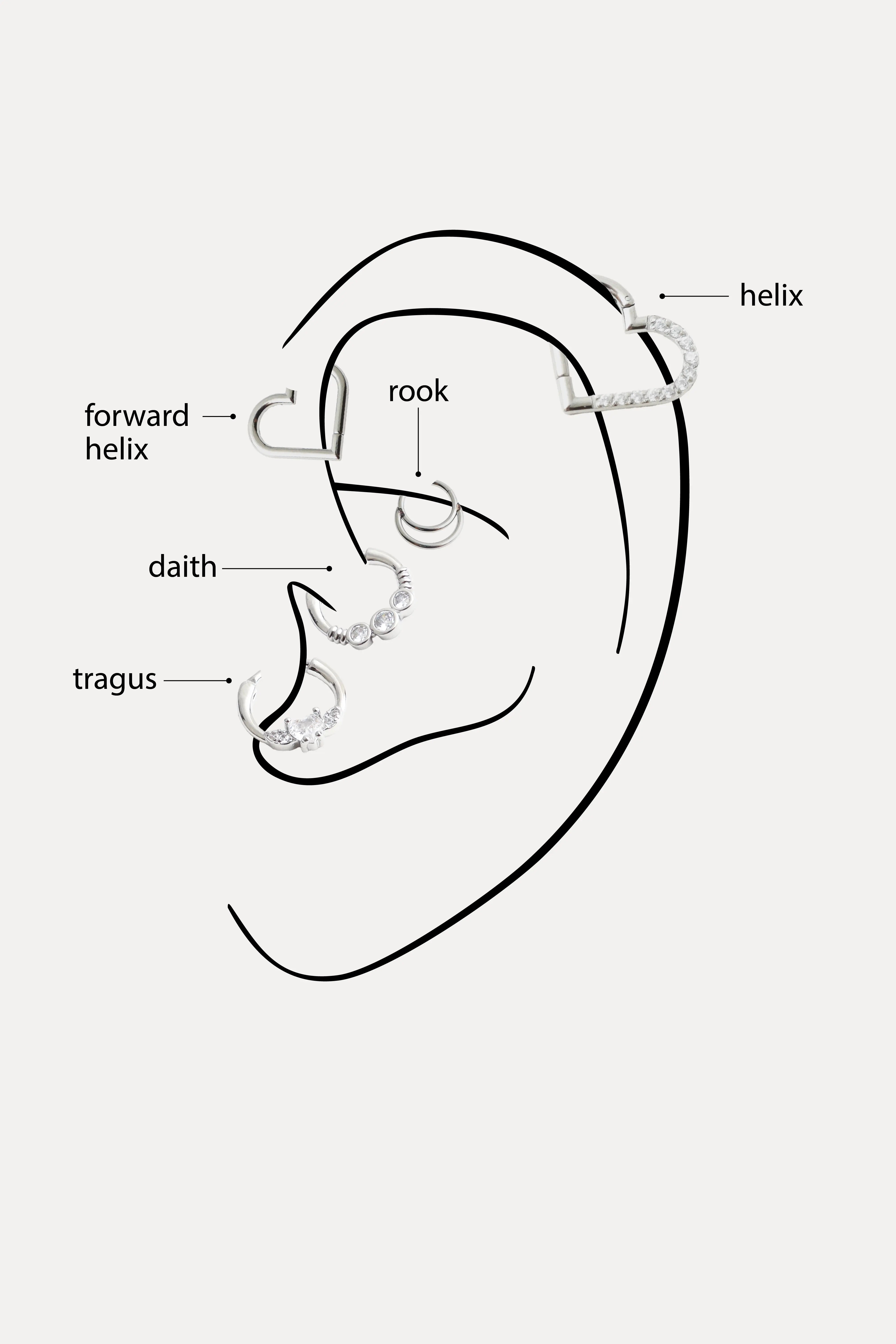 Indira - Piercing - Titanium