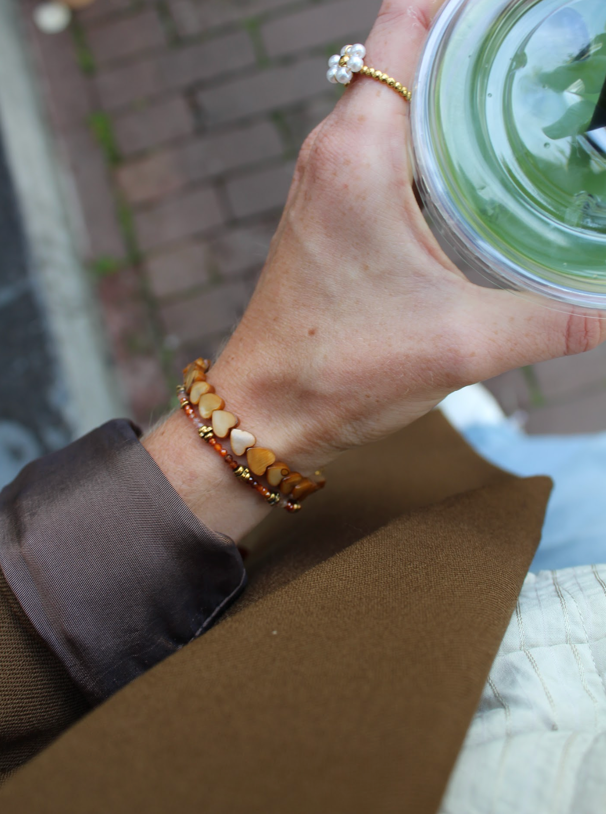 Fleur blanche - Ring - Stainless Steel - Verstelbaar