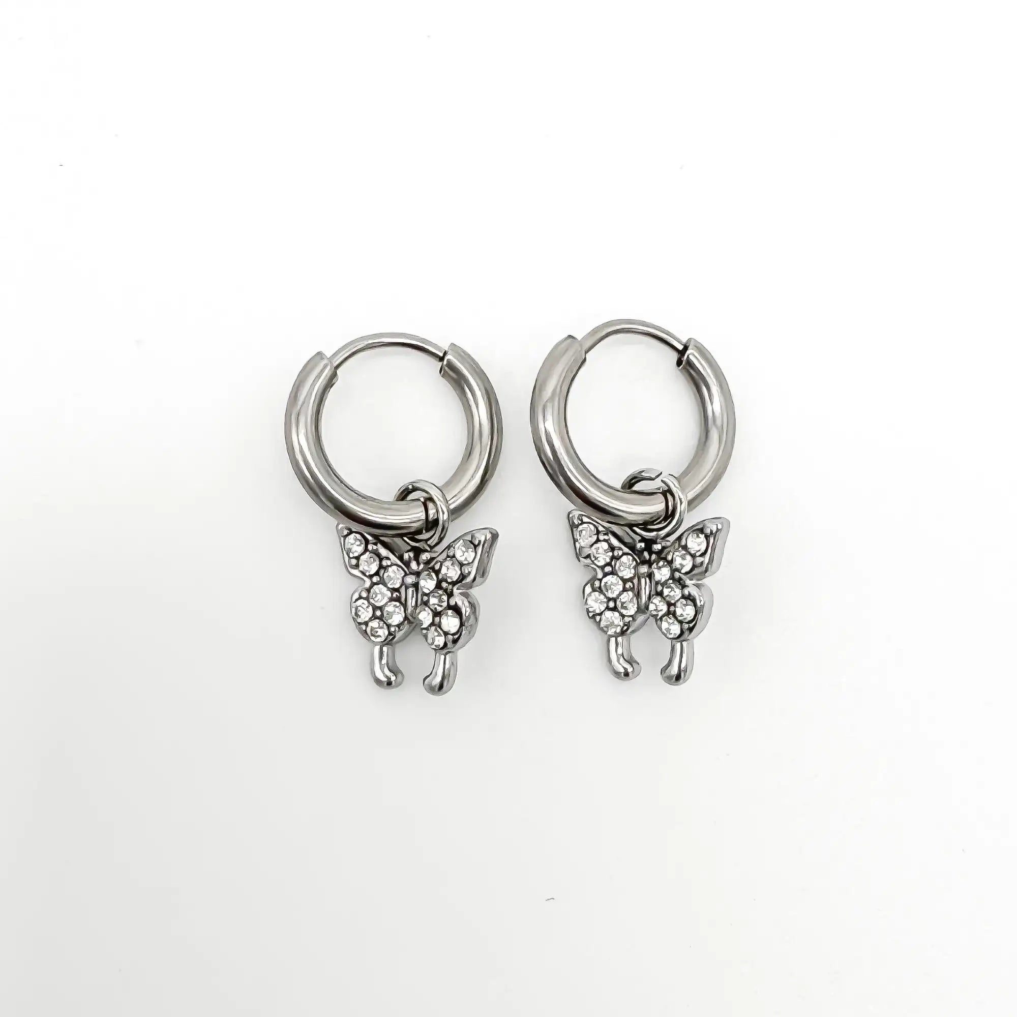 Sparkly Butterfly - Oorbellen - Stainless Steel